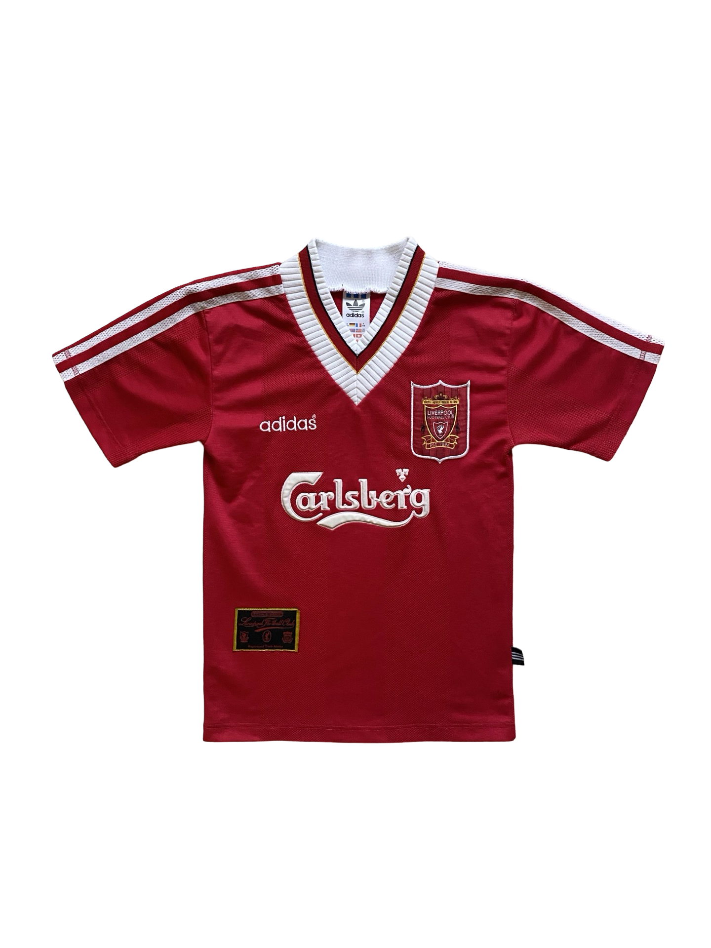 EPL Vtg Liverpool FC 1995-96 Adidas Football Home Jersey Size Youth XXS