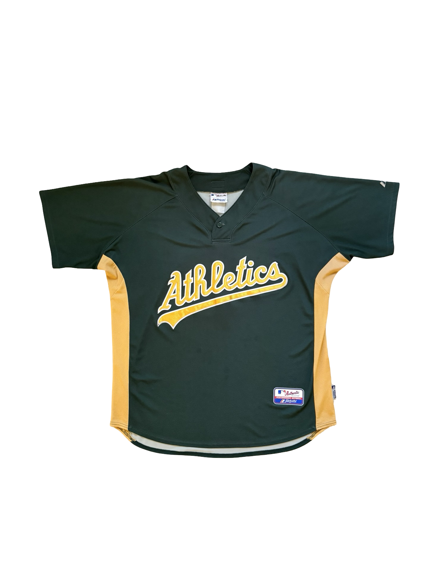 MLB Vtg Eric Chavez 3 Oakland Athletics Majestic Baseball Jersey Size 2XL