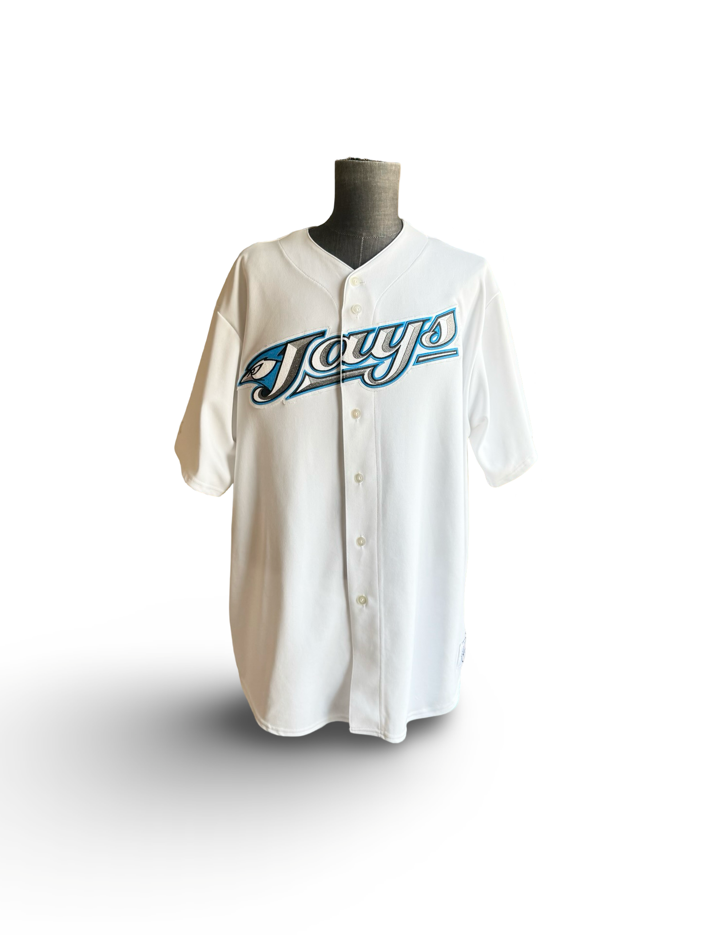 MLB Vtg Toronto Blue Jays 2000’s Majestic White Retro Baseball Jersey Size 3XL