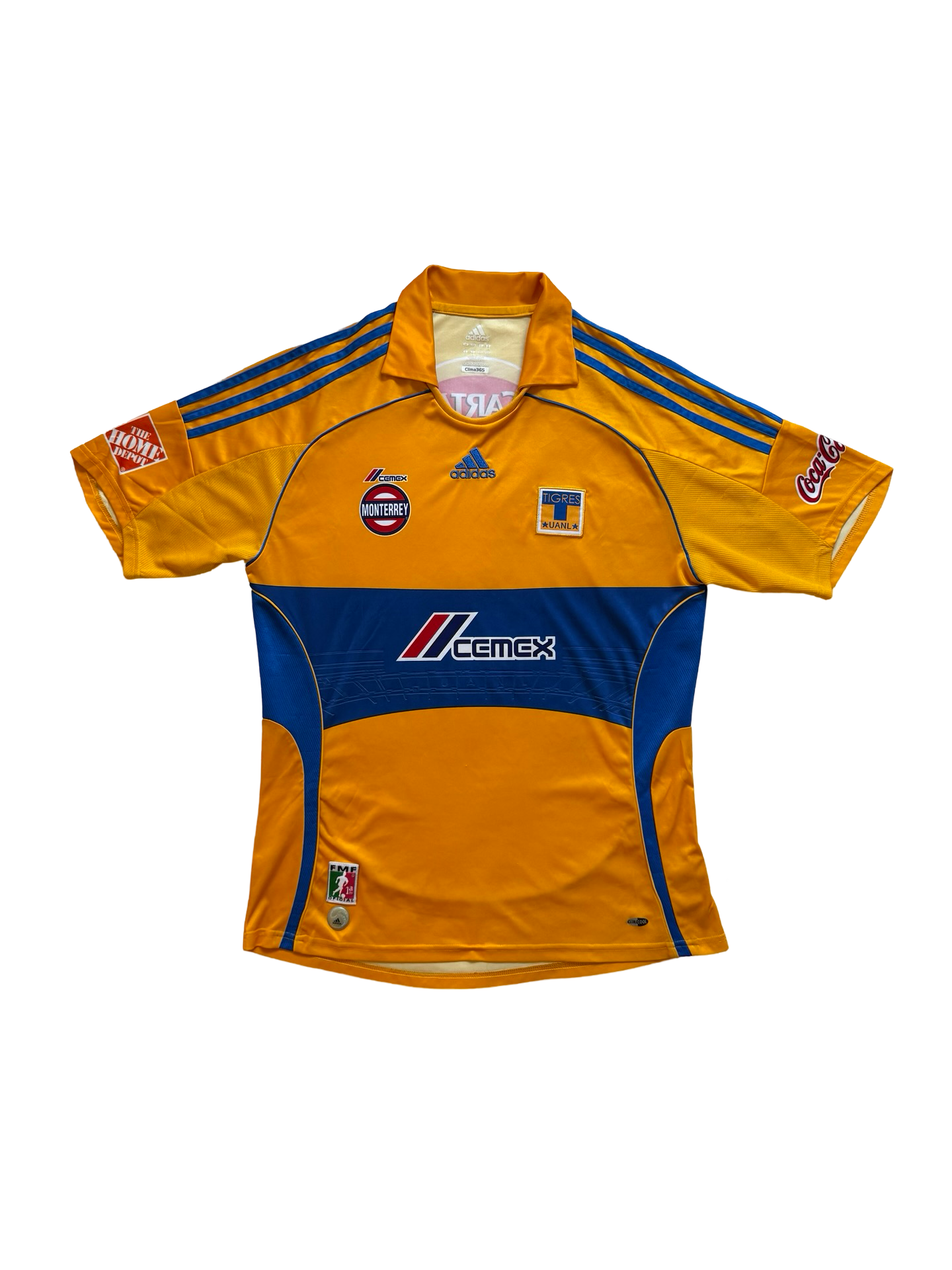 Soccer Vtg Tigres Unal 2008-09 Adidas Football Home Jersey Size L