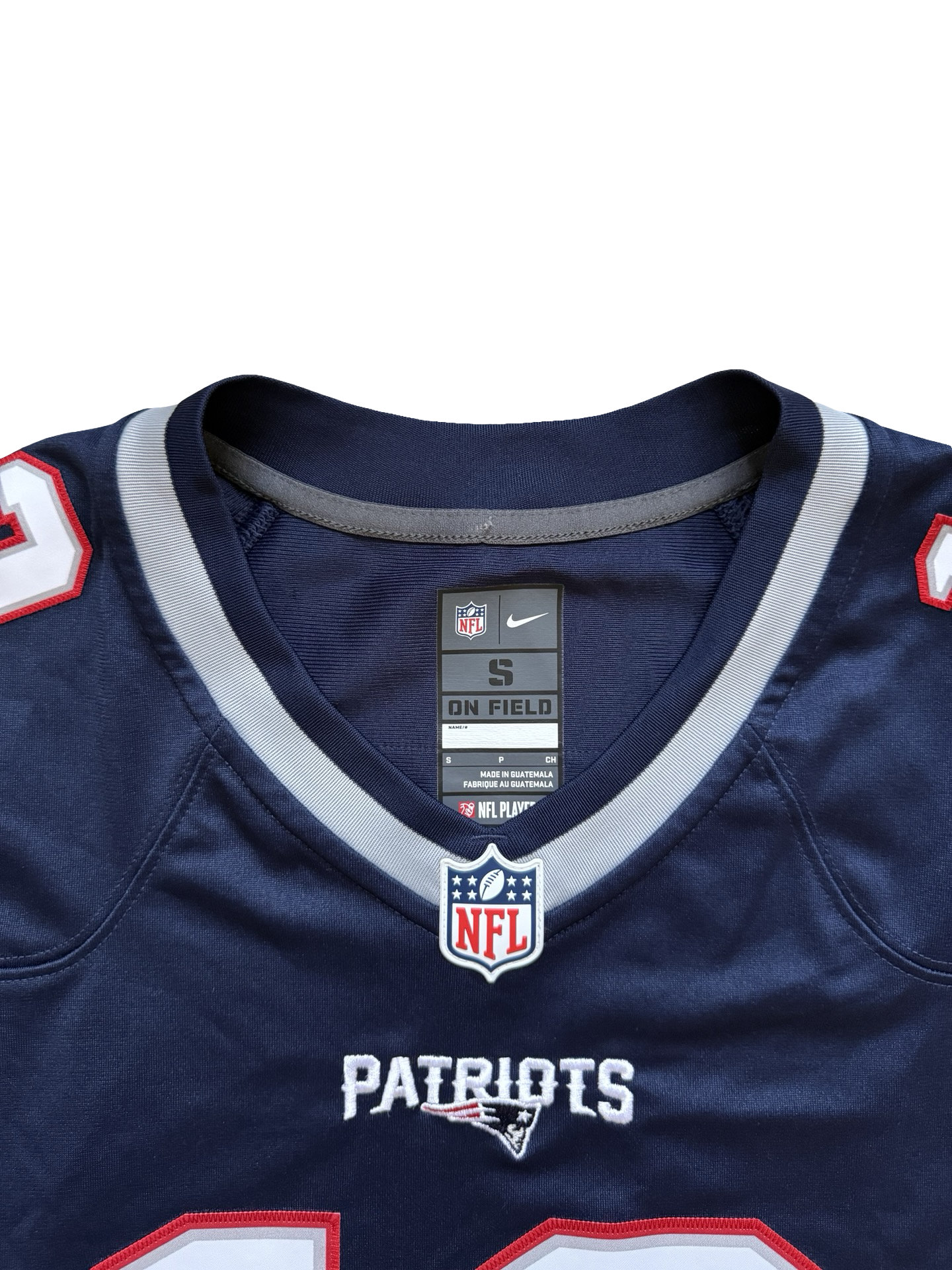 NFL Tom Brady 12 New England Patriots On Field Nike Football Stitched Jersey Size S