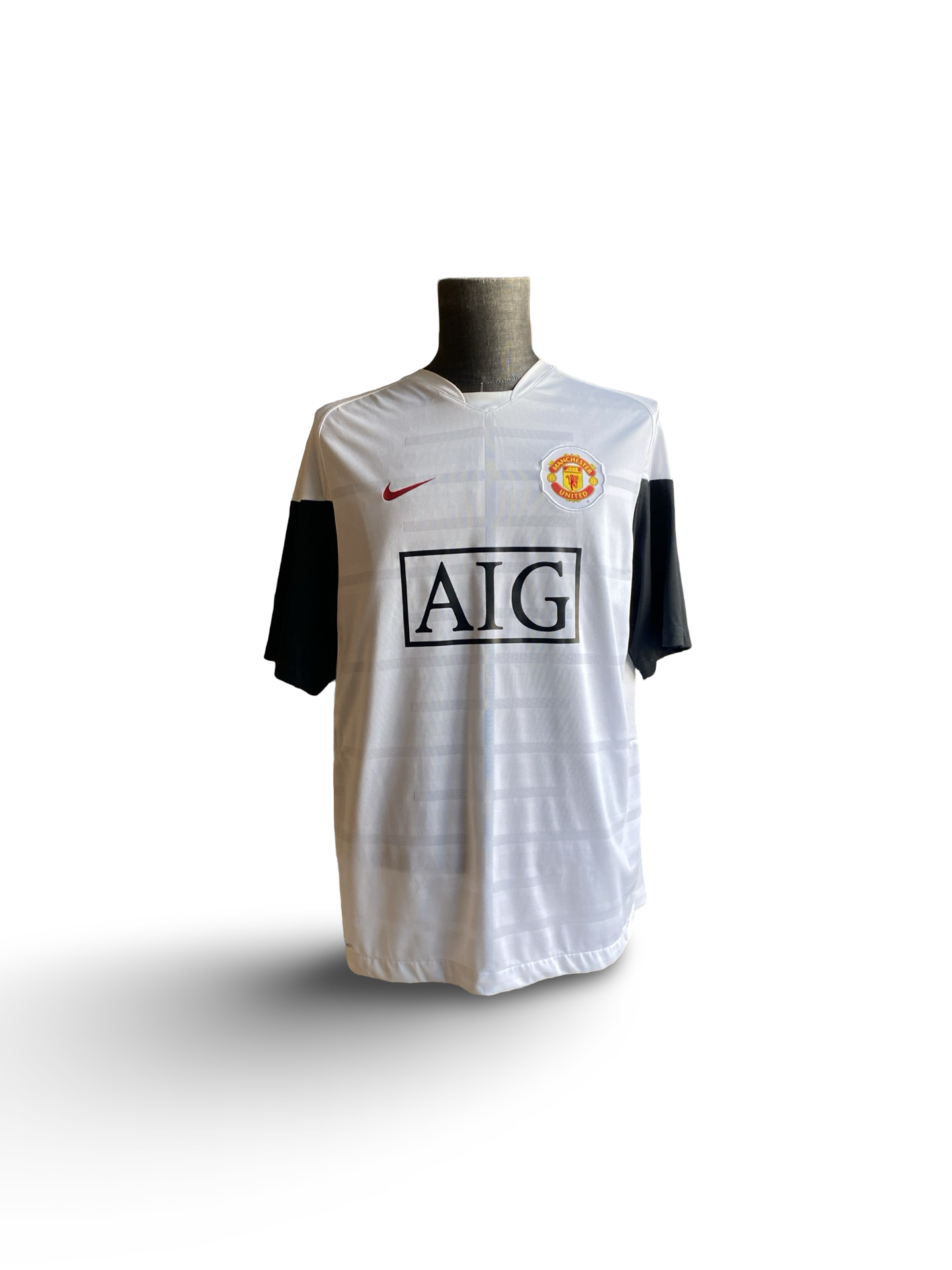 EPL Vtg Manchester United 2008-09 Nike AIG Training Shirt Jersey Size L