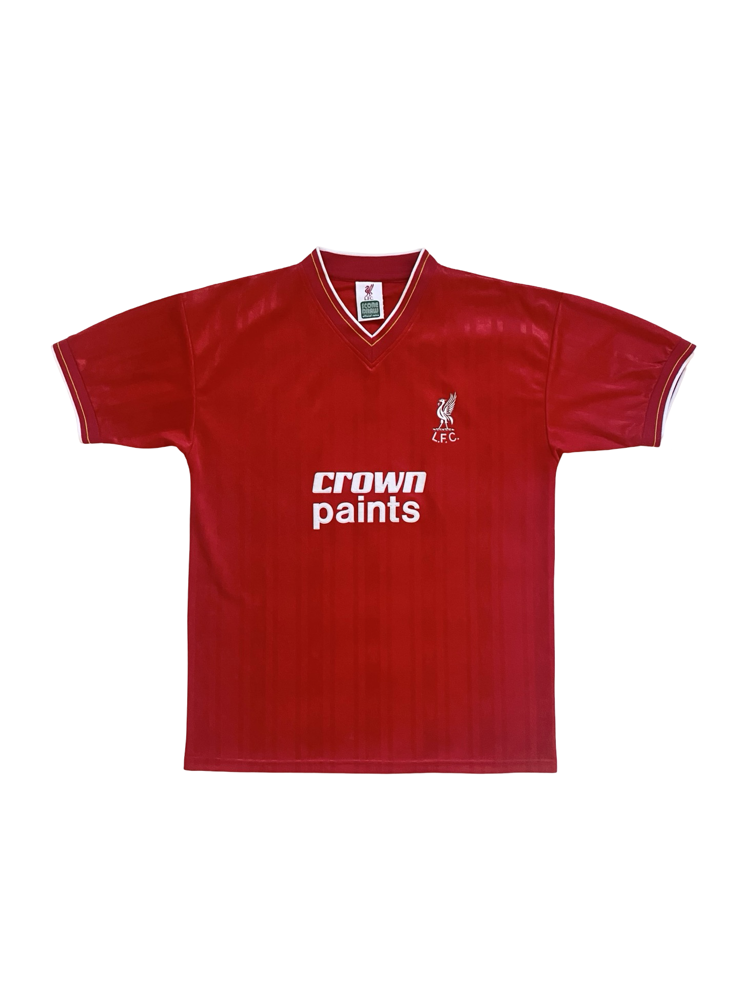 EPL Ian Rush 9 Liverpool FC 1980’s Retro Score Draw Crown Paints Football Home Jersey Size L