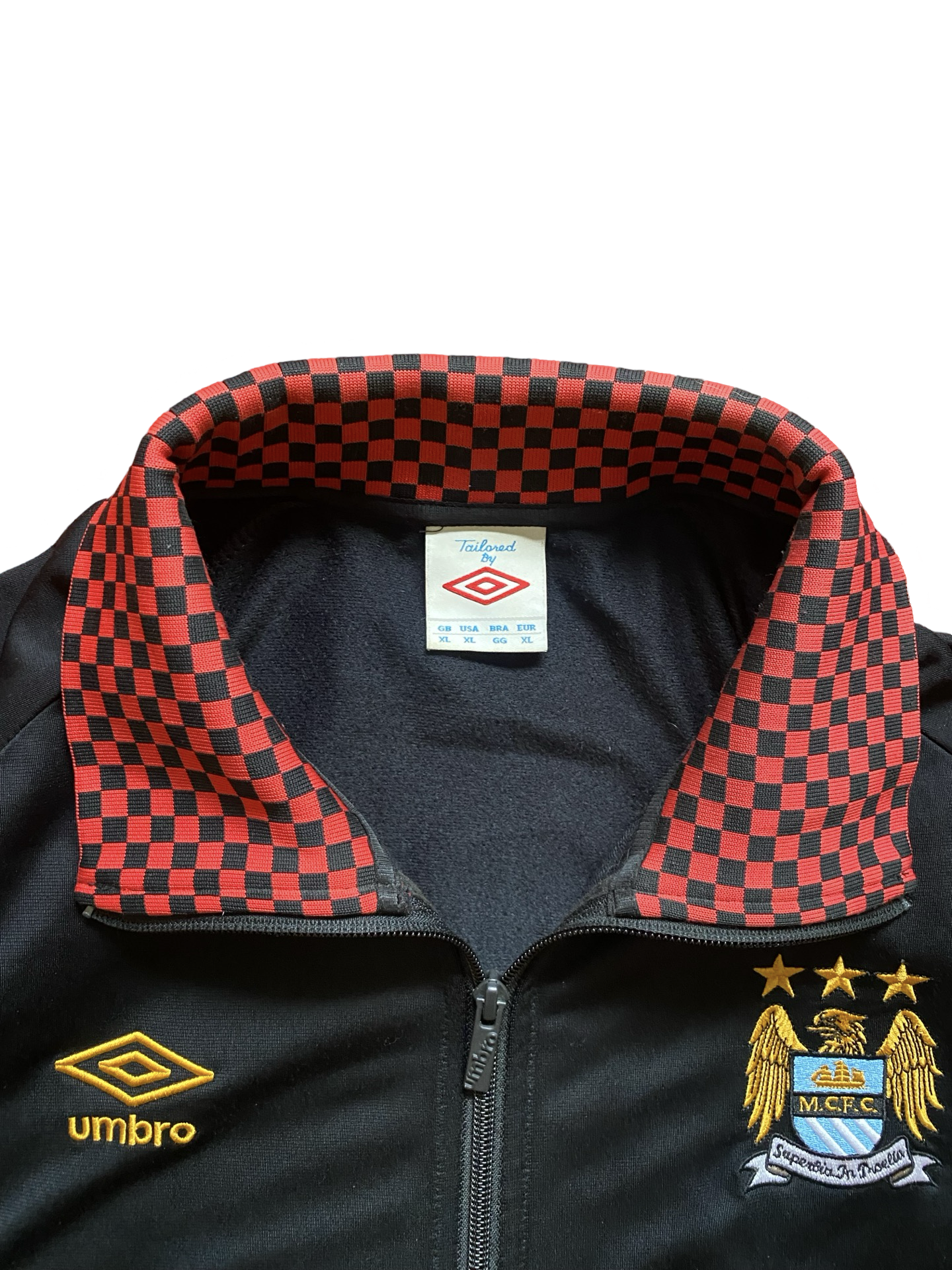 EPL Vtg Manchester City 2011-12 Anthem Full-Zip Umbro Jacket Size XL