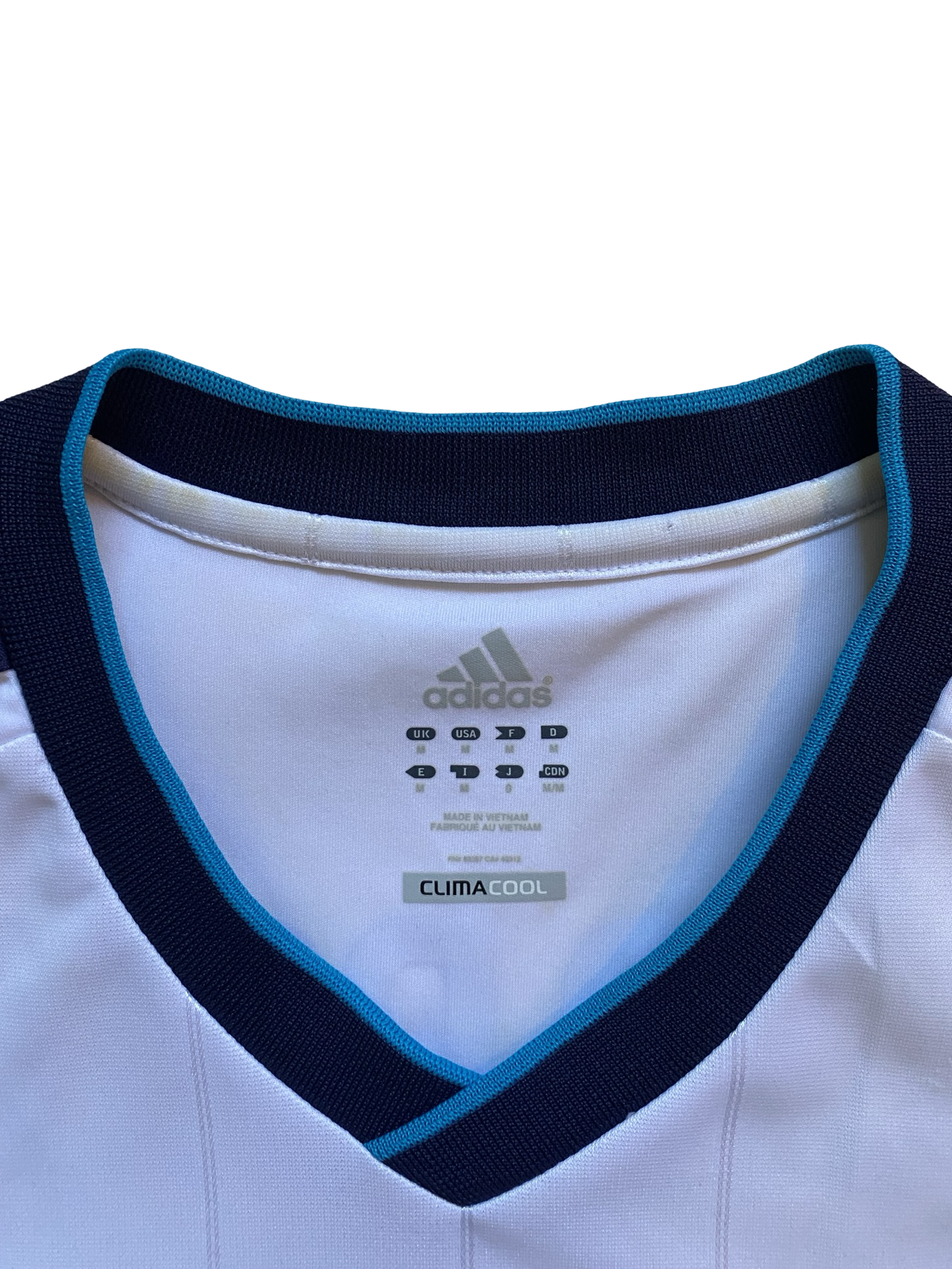 Soccer LaLiga Sergio Ramos 4 Real Madrid 2012-13 Adidas Football Home Jersey Size M