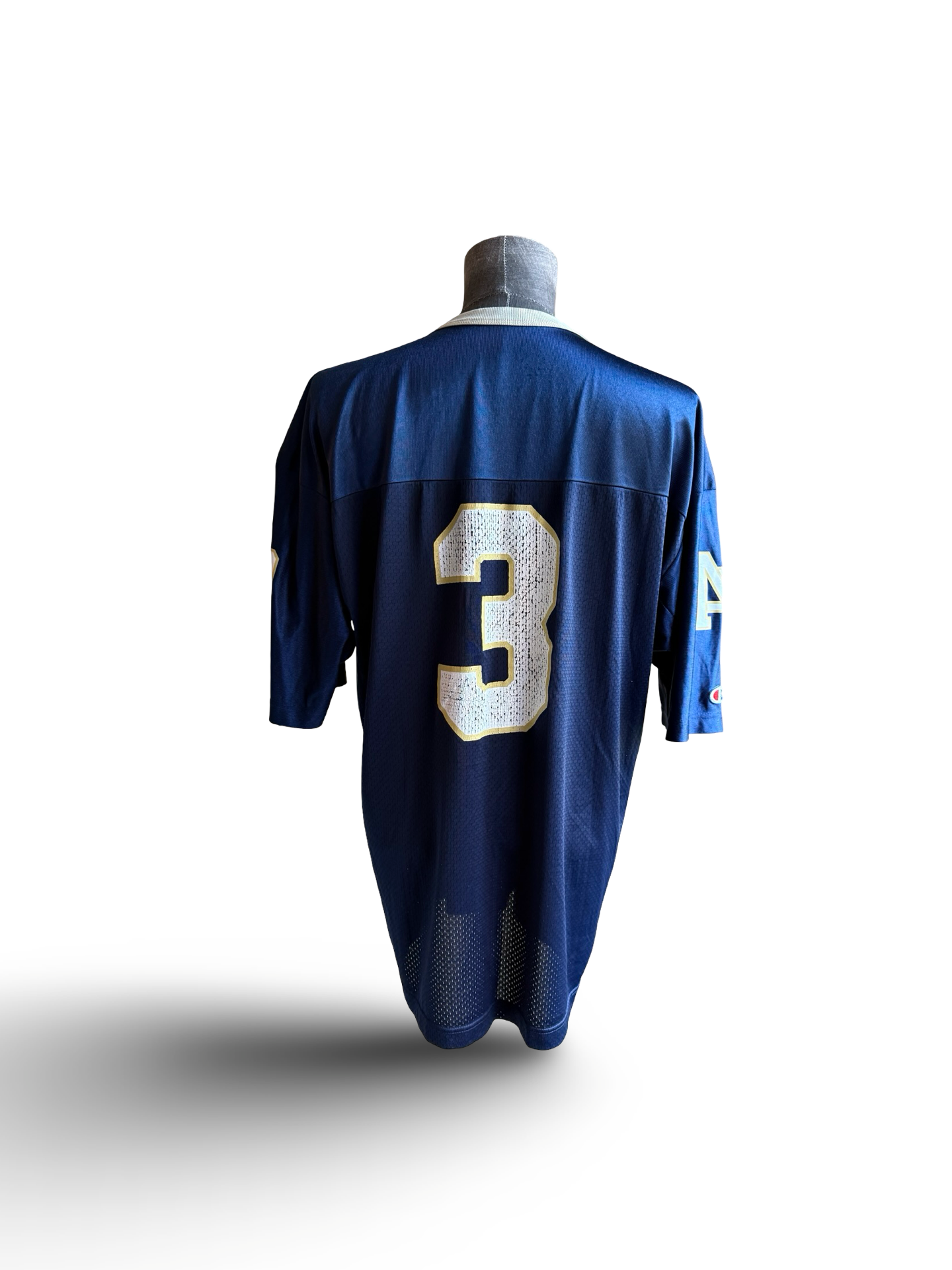 NCAA Vtg Joe Montana 3 Notre Dame 90’s Champion Football Jersey Size XL