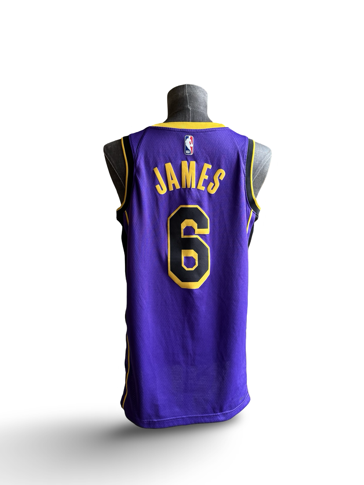 NBA LeBron James 6 LA Lakers Air Jordan Swingman Statement Edition Jersey Size M
