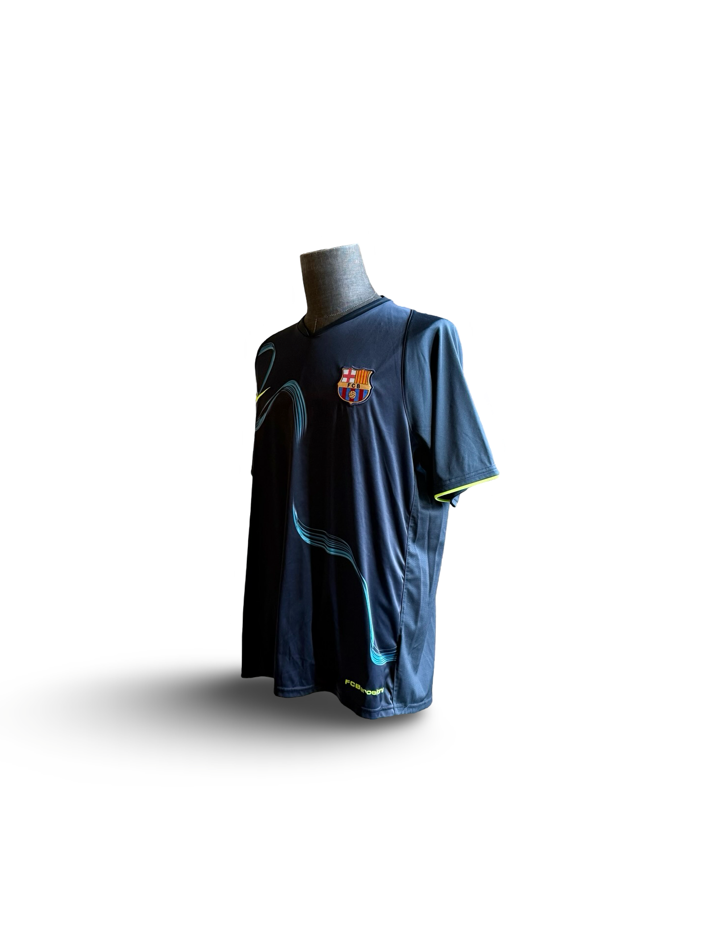 Soccer LaLiga Vtg Barcelona 2007-08 Nike Football Training Jersey Size XL