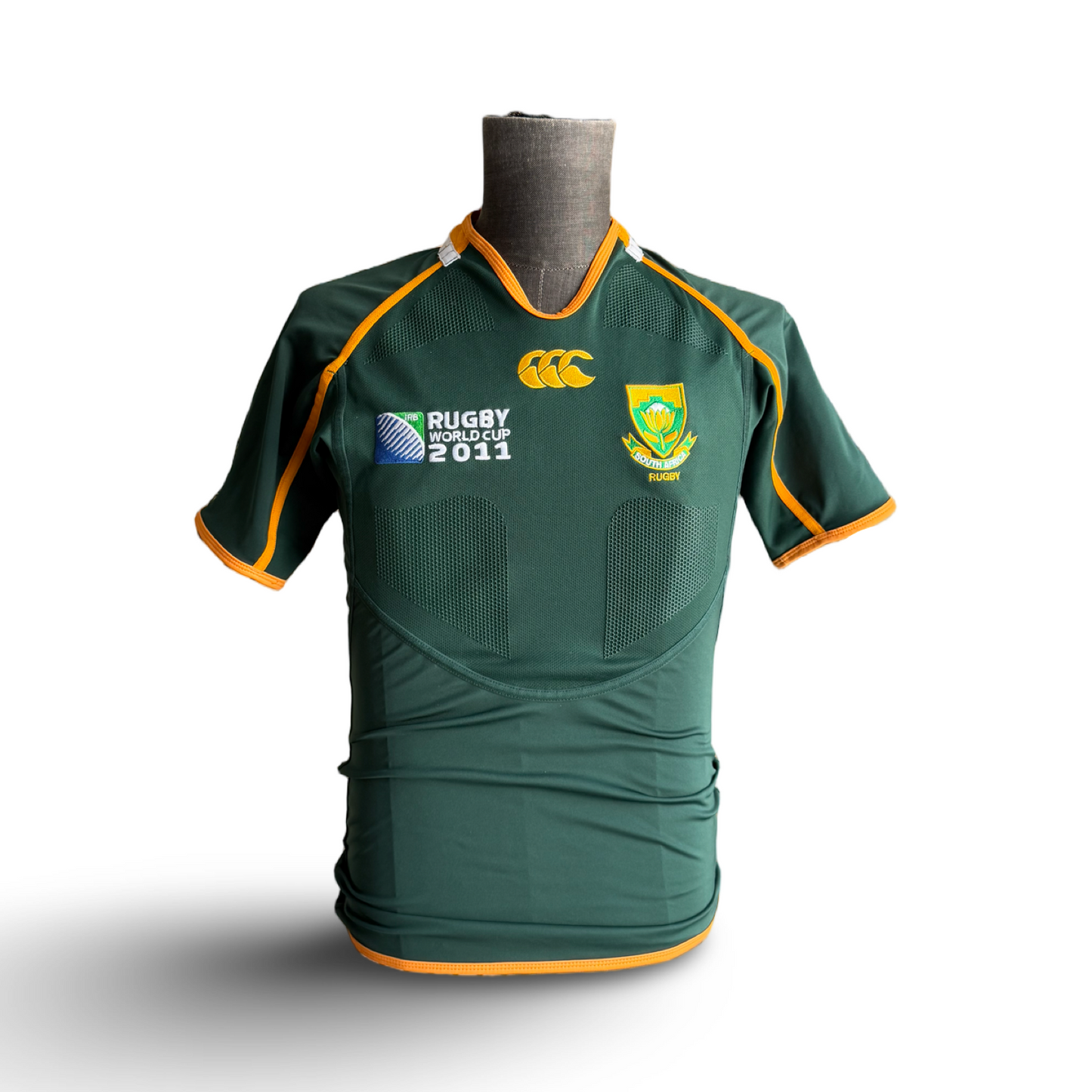 Rugby Union Vtg South Africa National Team 2011 World Cup Canterbury Player Issue Rugby Jersey Size M