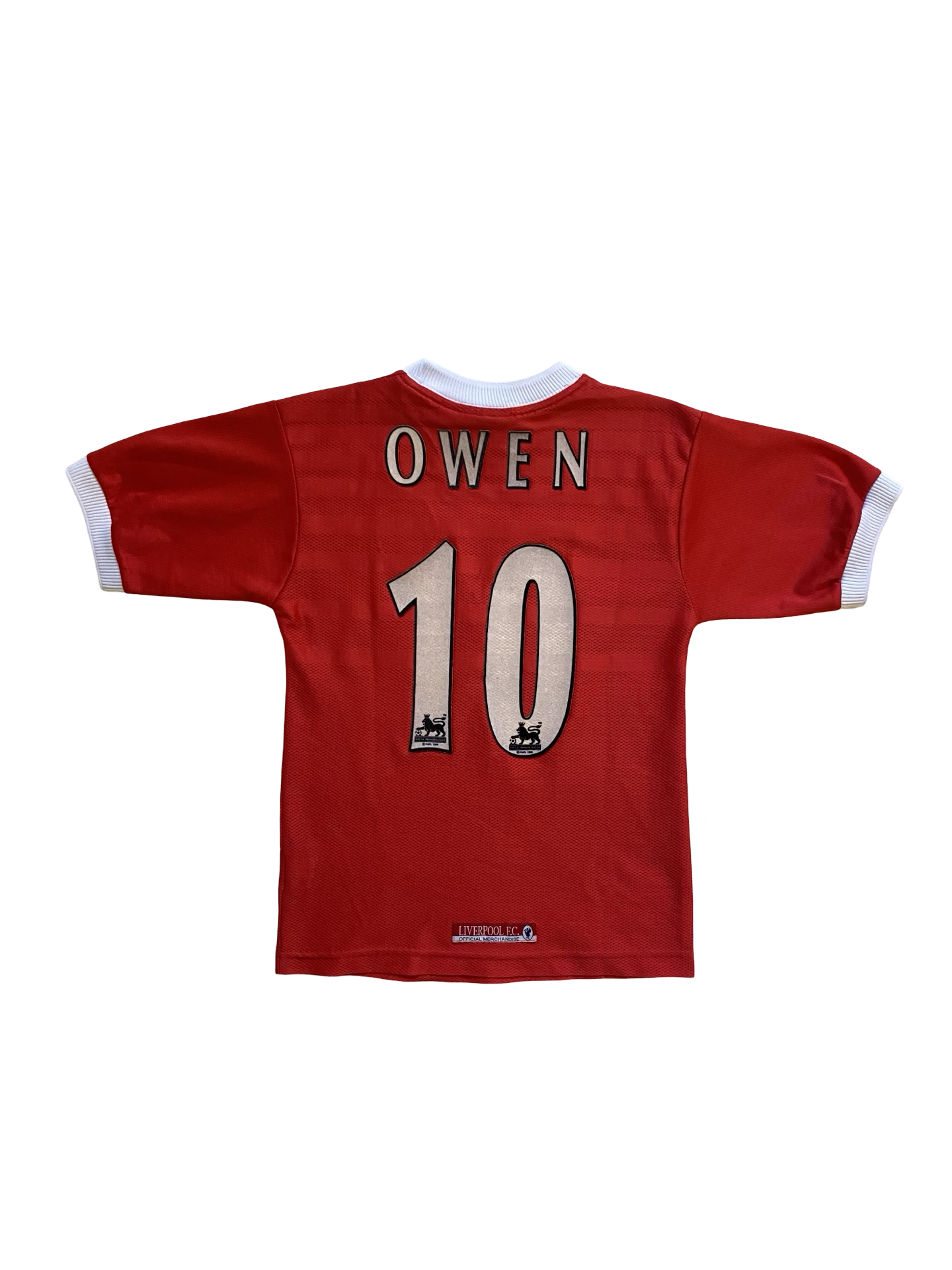 EPL Vtg Michael Owen 10 Liverpool FC 1999-00 Reebok Football Home Jersey            Size Youth L