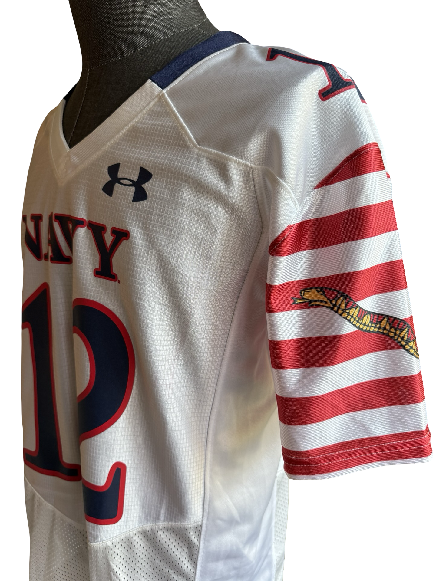 NCAA Navy Midshipmen #12 (Roger Staubach) Under Armour football Jersey NWT Size S