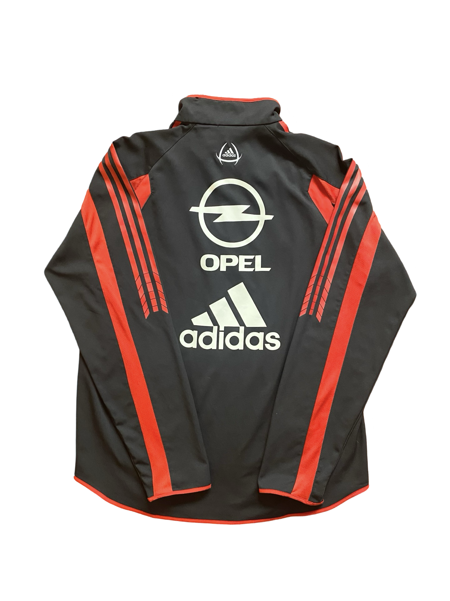 Soccer AC Milan Vtg 2005 Opel 1/4-Zip Pull Over Adidas Track Jacket Size M