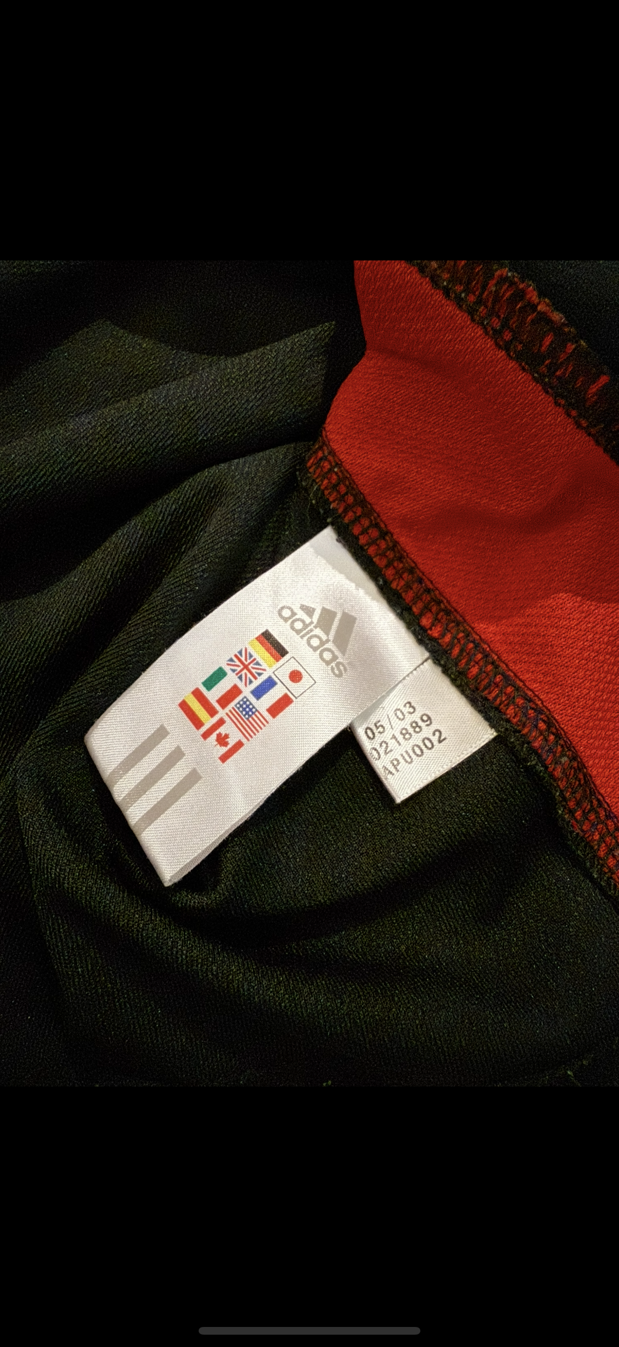 Soccer AC Milan Vtg 2003-04 Adidas Opel Football Training Jersey Size L