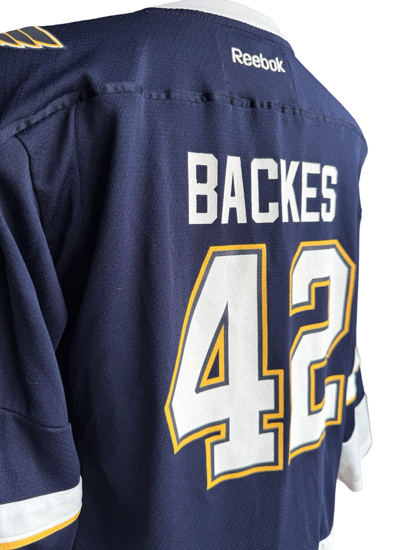 YOUTH NHL David Banks 42 St Louis Blues Reebok Alternative Arch Hockey Jersey Size Youth L/XL