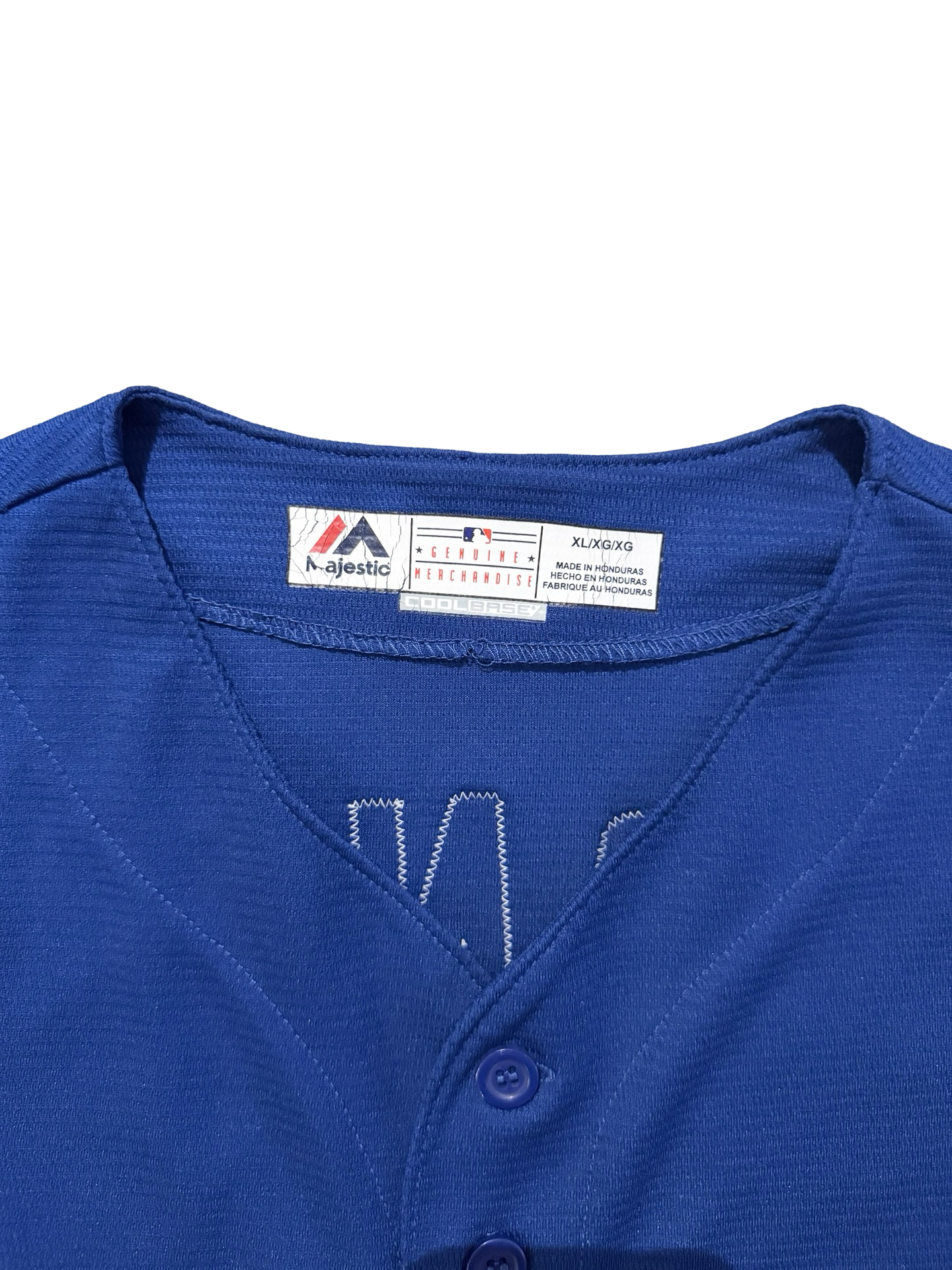 MLB Edwin Encarnacion 10 Toronto Blue Jays Majestic CoolBase 40th Anniversary Baseball Jersey Size XL