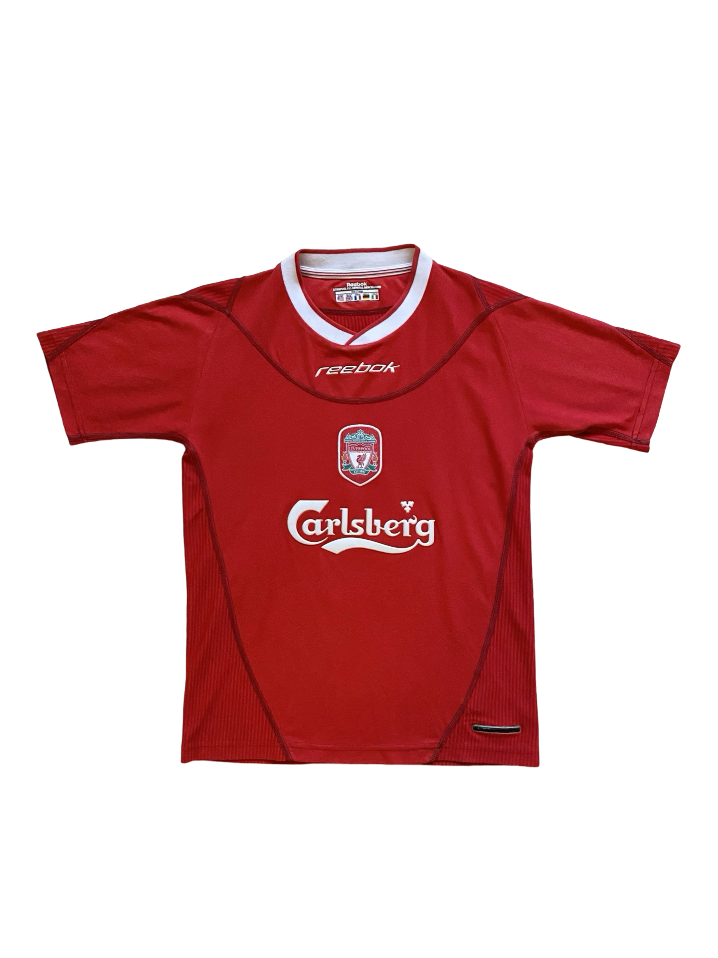 EPL Vtg Liverpool FC 2002-04 Reebok Football Home Jersey Size Youth L