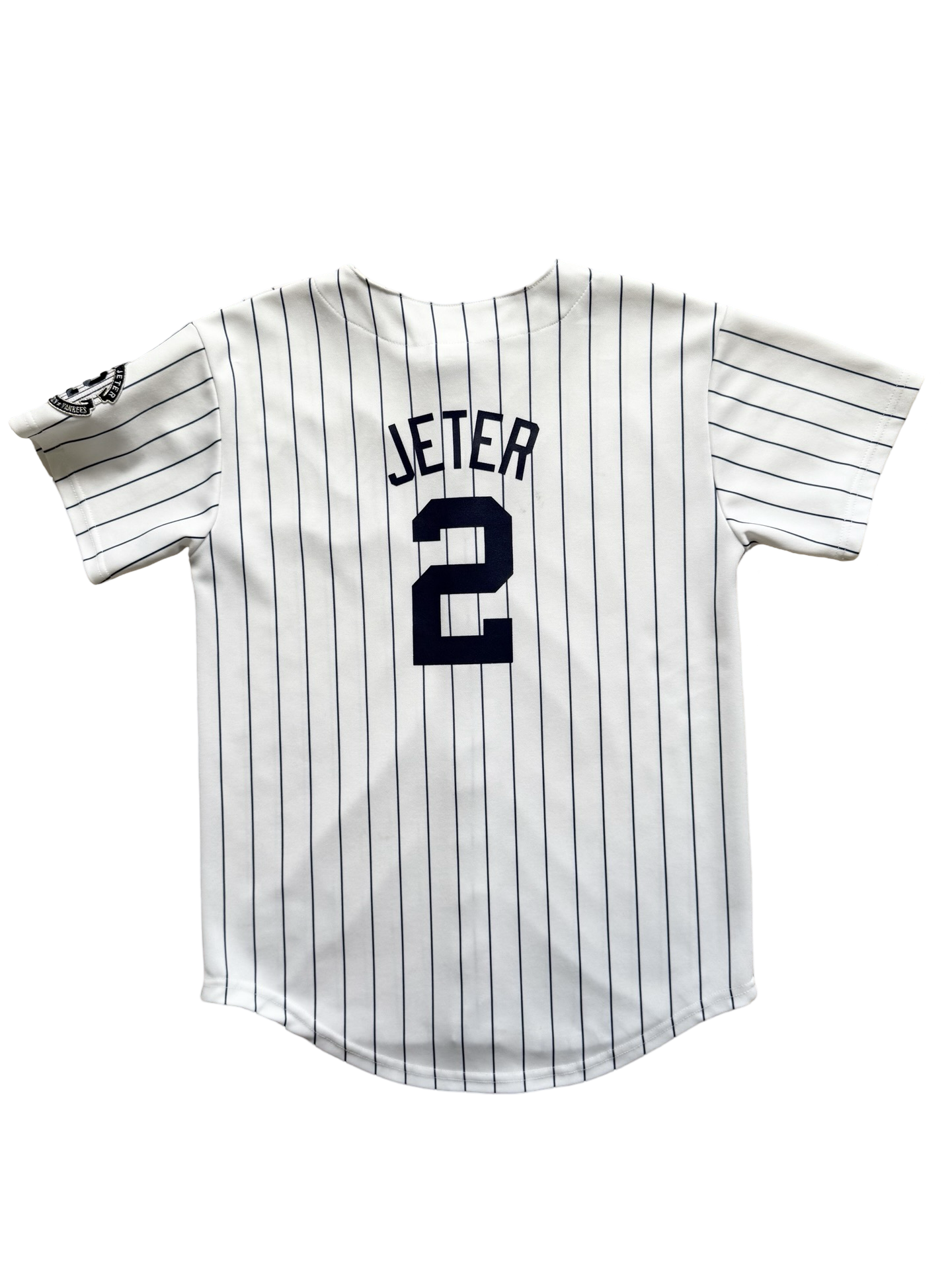YOUTH MLB Derek Jeter 2 New York Yankees Majestic Baseball Jersey Size Youth L