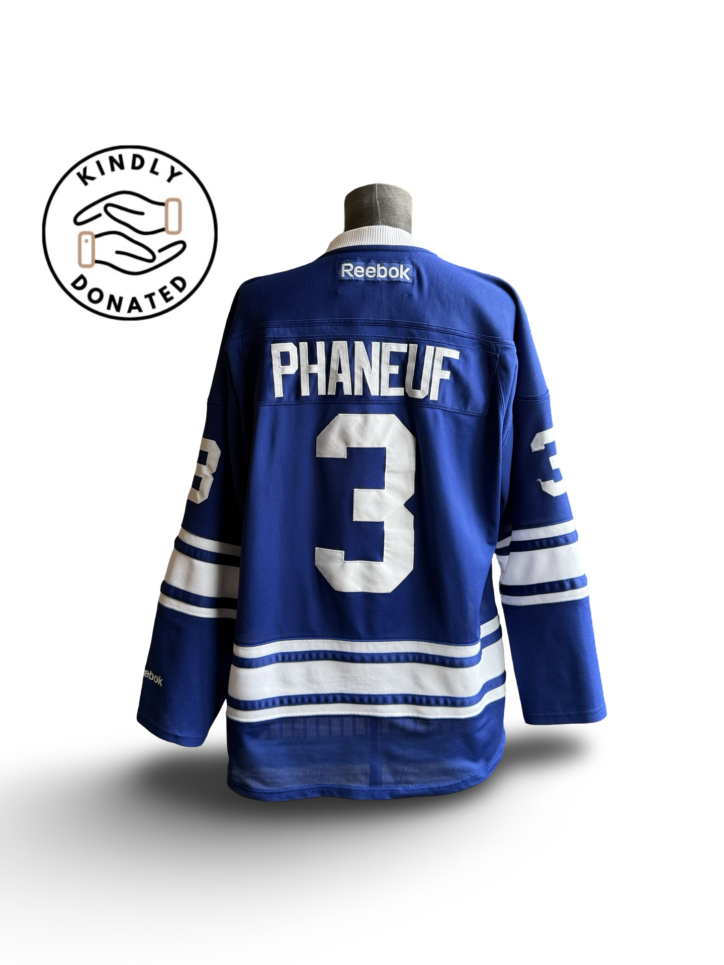 NHL Dion Phaneuf 3 Toronto Maple Leafs Reebok Hockey Jersey Size XL