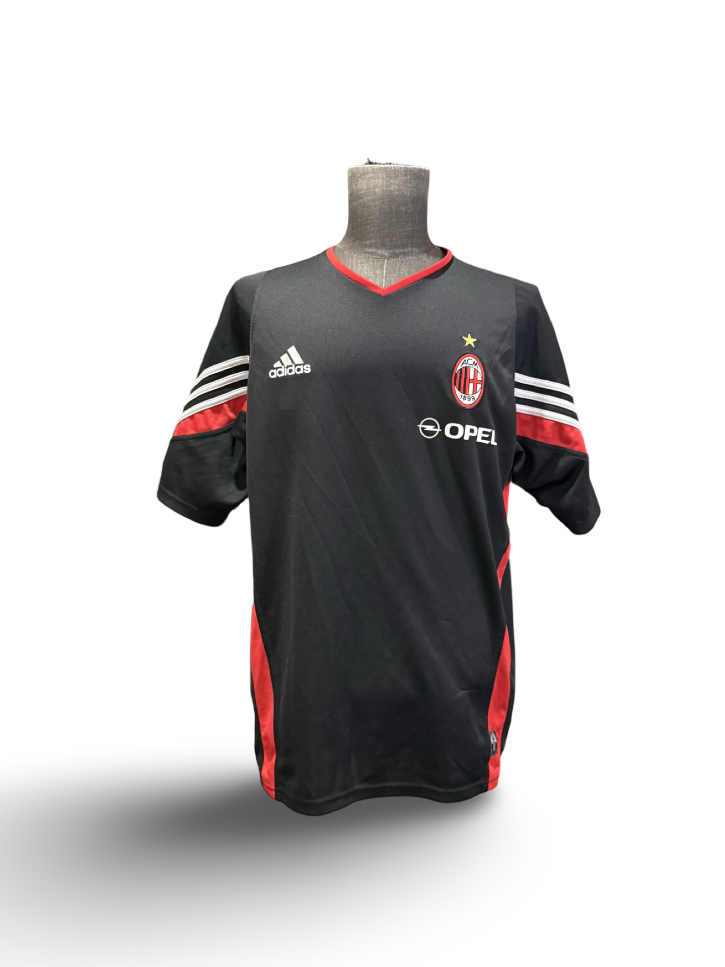 Soccer AC Milan Vtg 2003-04 Adidas Opel Football Training Jersey Size L