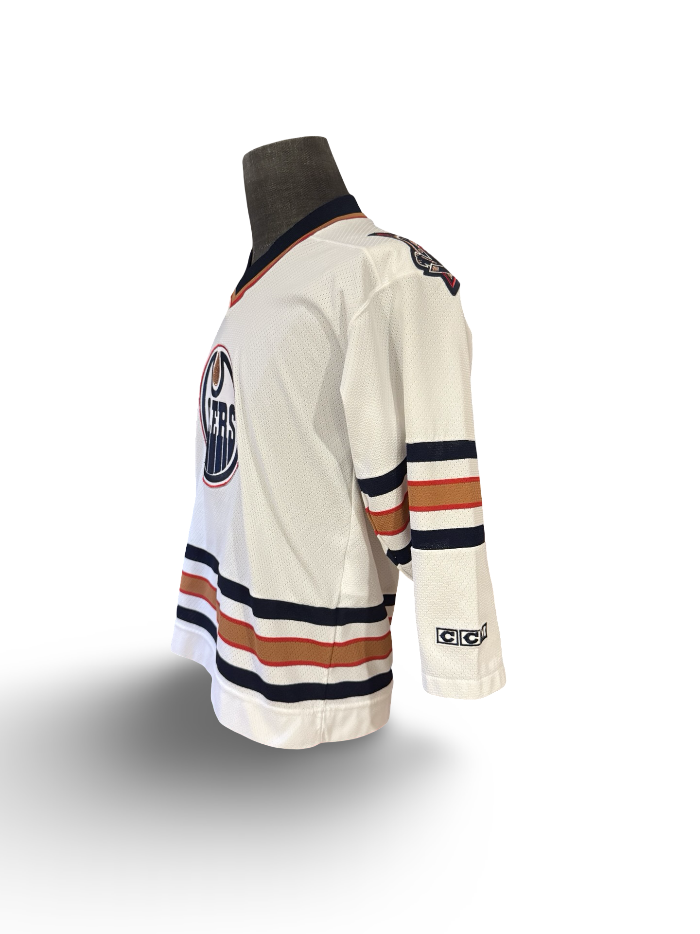 YOUTH NHL Vtg 90’s Edmonton Oilers CCM Hockey Jersey Size Youth L/XL