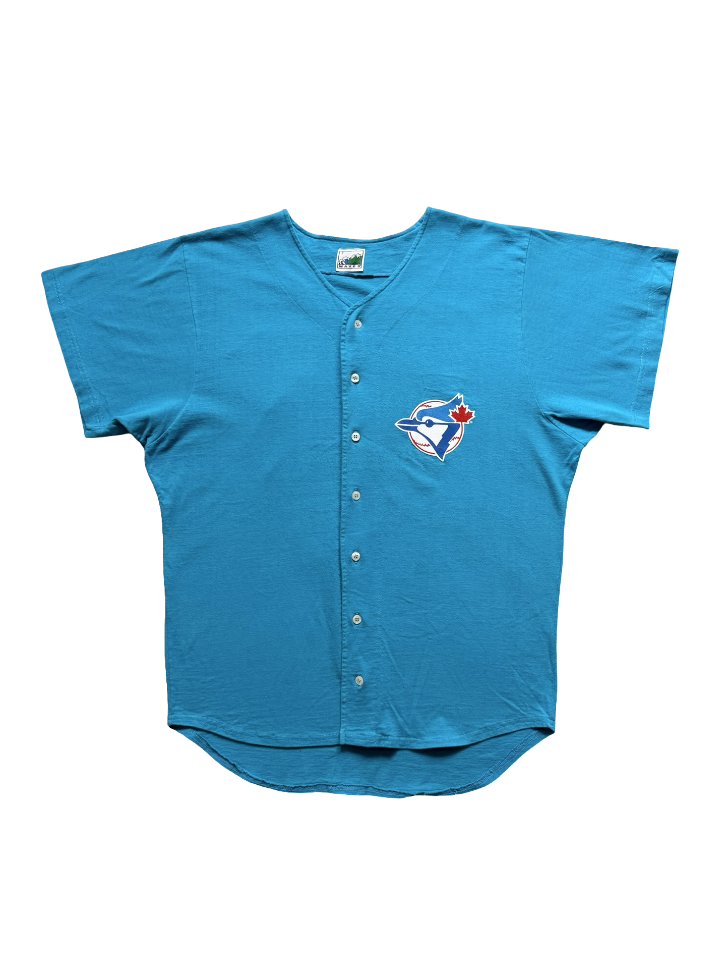 MLB Vtg 1992 Toronto Blue Jays Waves Baseball Jersey Size L