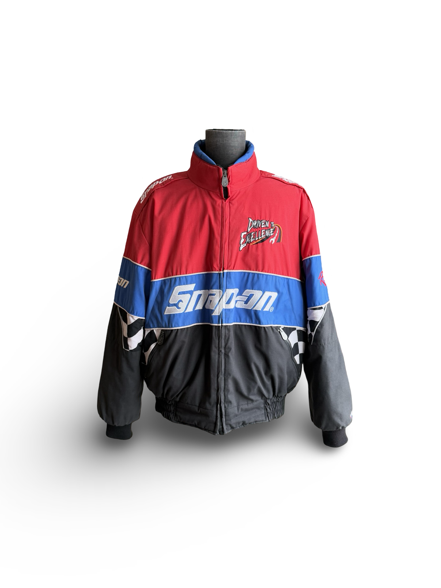 NASCAR Racing Vtg 90’s Snap-On Choko Driven To Excellence Fleece Lined Jacket Size XL