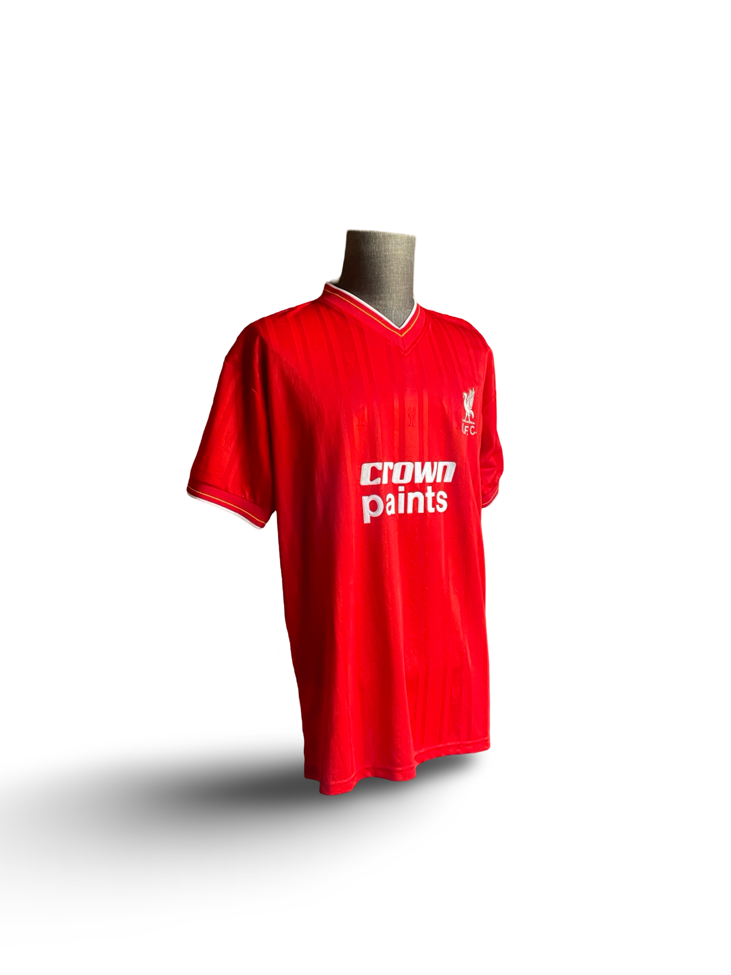 EPL Ian Rush 9 Liverpool FC 1980’s Retro Score Draw Crown Paints Football Home Jersey Size L