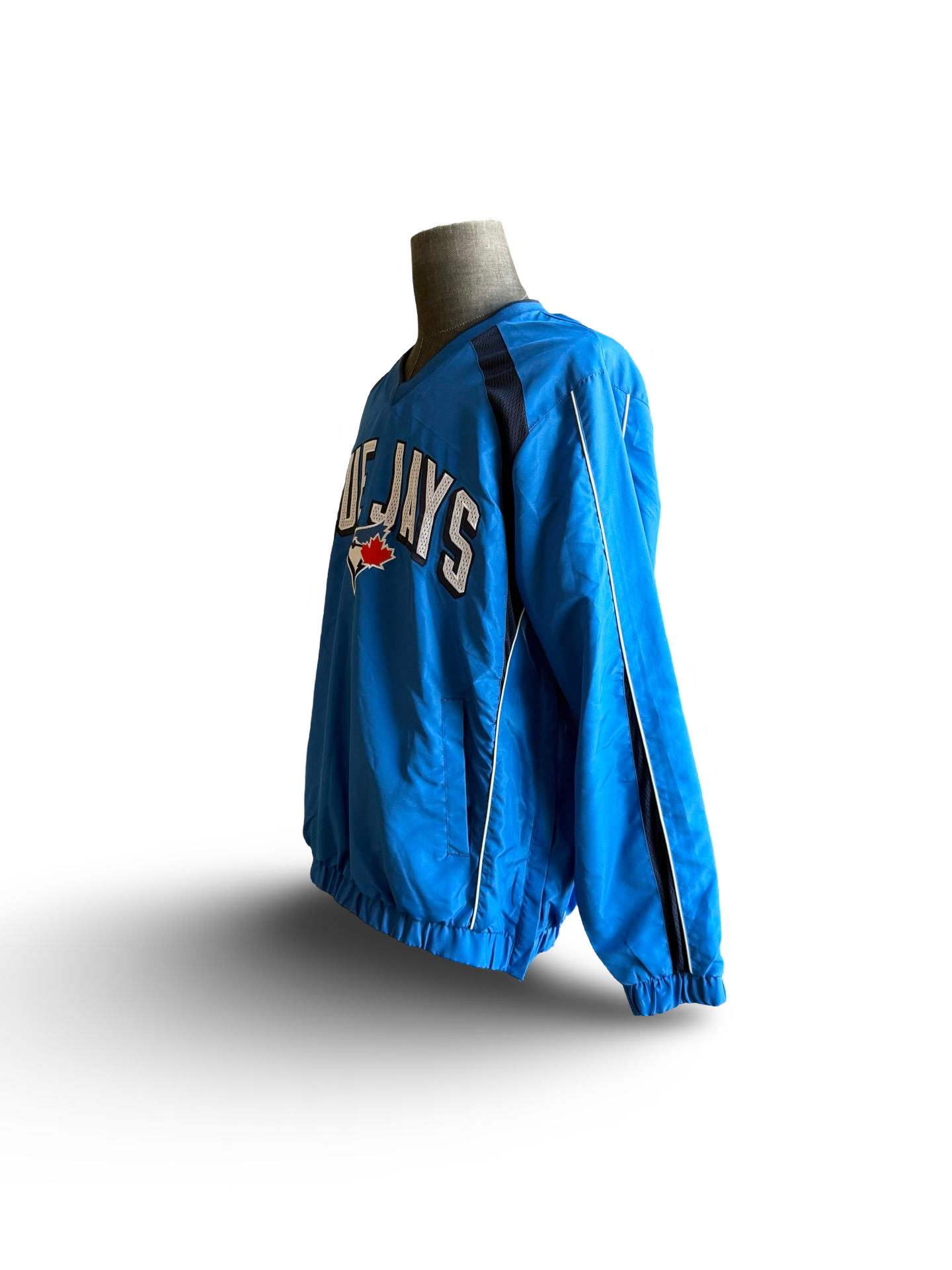 MLB Toronto Blue Jays GII Carl Banks Pullover Windbreaker Size L