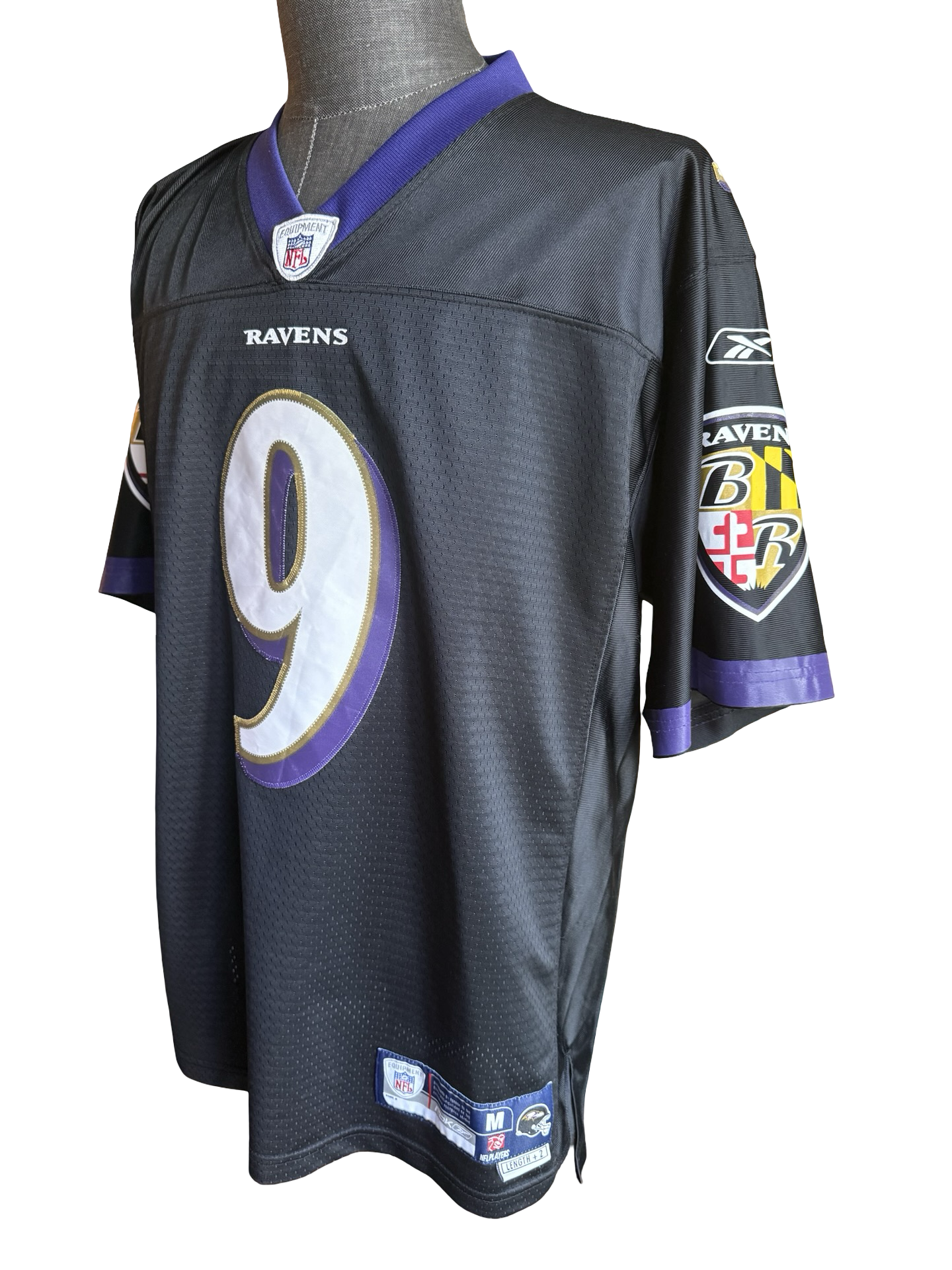 NFL Vtg Steve McNair 9 Baltimore Ravens Reebok 2000’s Football Jersey Size M