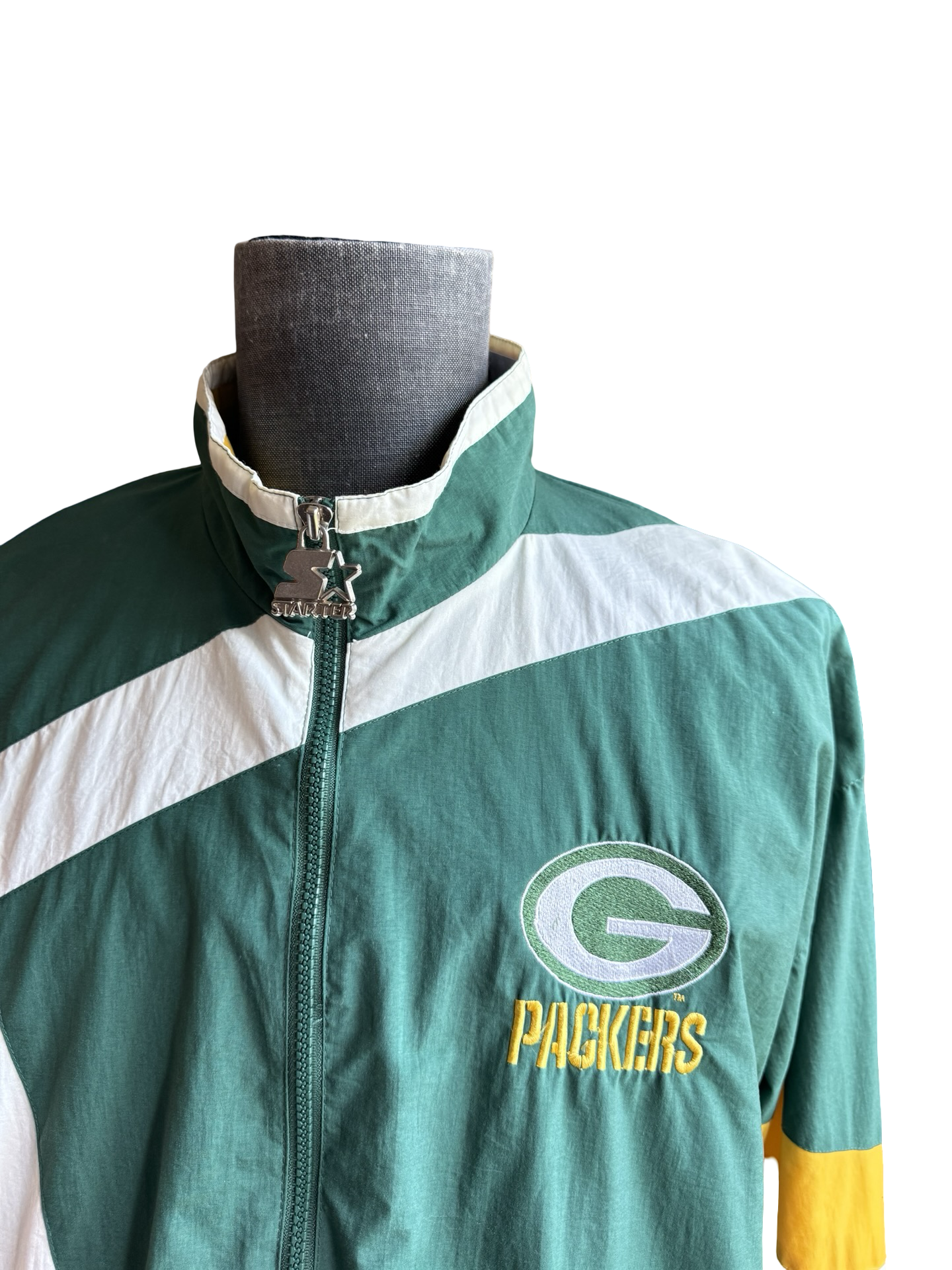 NFL Vtg 90’s Green Bay Packers ProLine Starter Football Zip Up Jacket Size XL