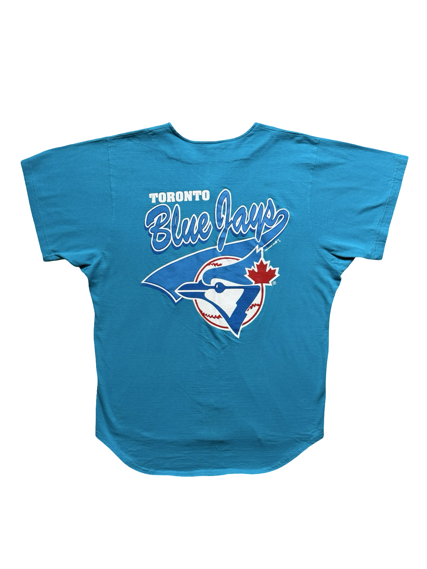 MLB Vtg 1992 Toronto Blue Jays Waves Baseball Jersey Size L