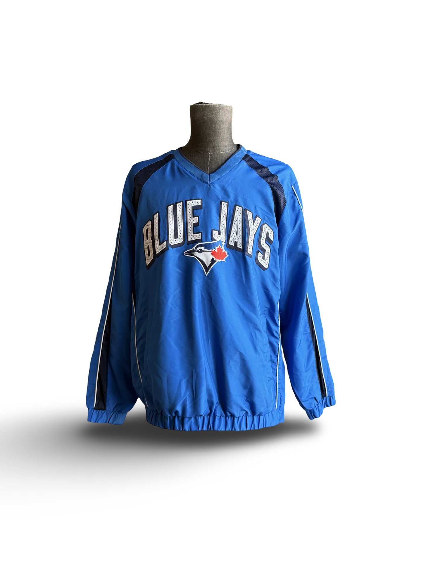 MLB Toronto Blue Jays GII Carl Banks Pullover Windbreaker Size L
