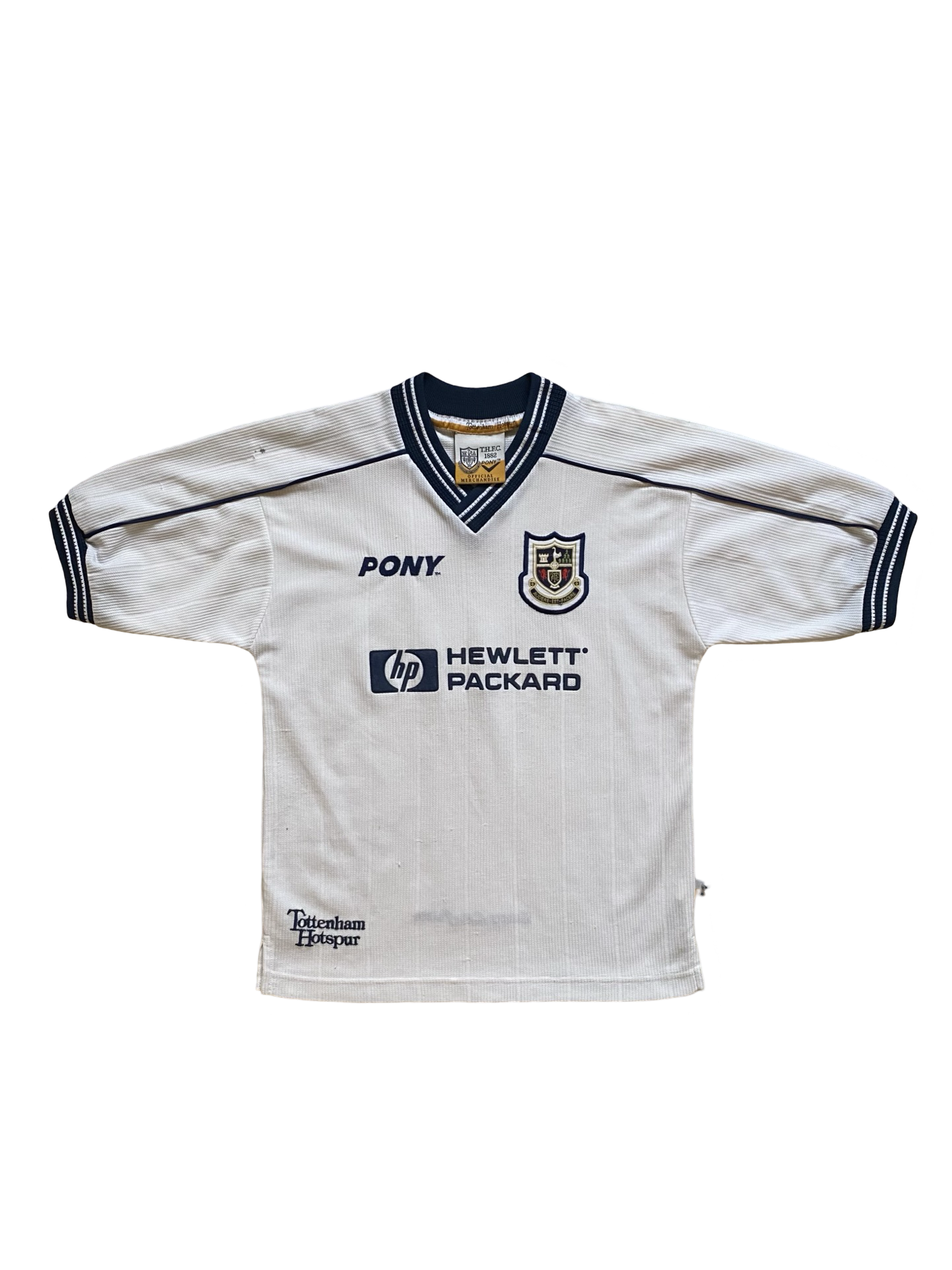 EPL Vtg Tottenham Hotspur FC 1997-98 Pony Football Home Jersey Size Youth L