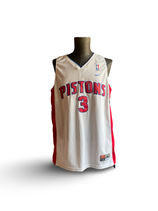 NBA Vtg Ben Wallace 3 Detroit Pistons Jersey 2000’s Nike    Size L