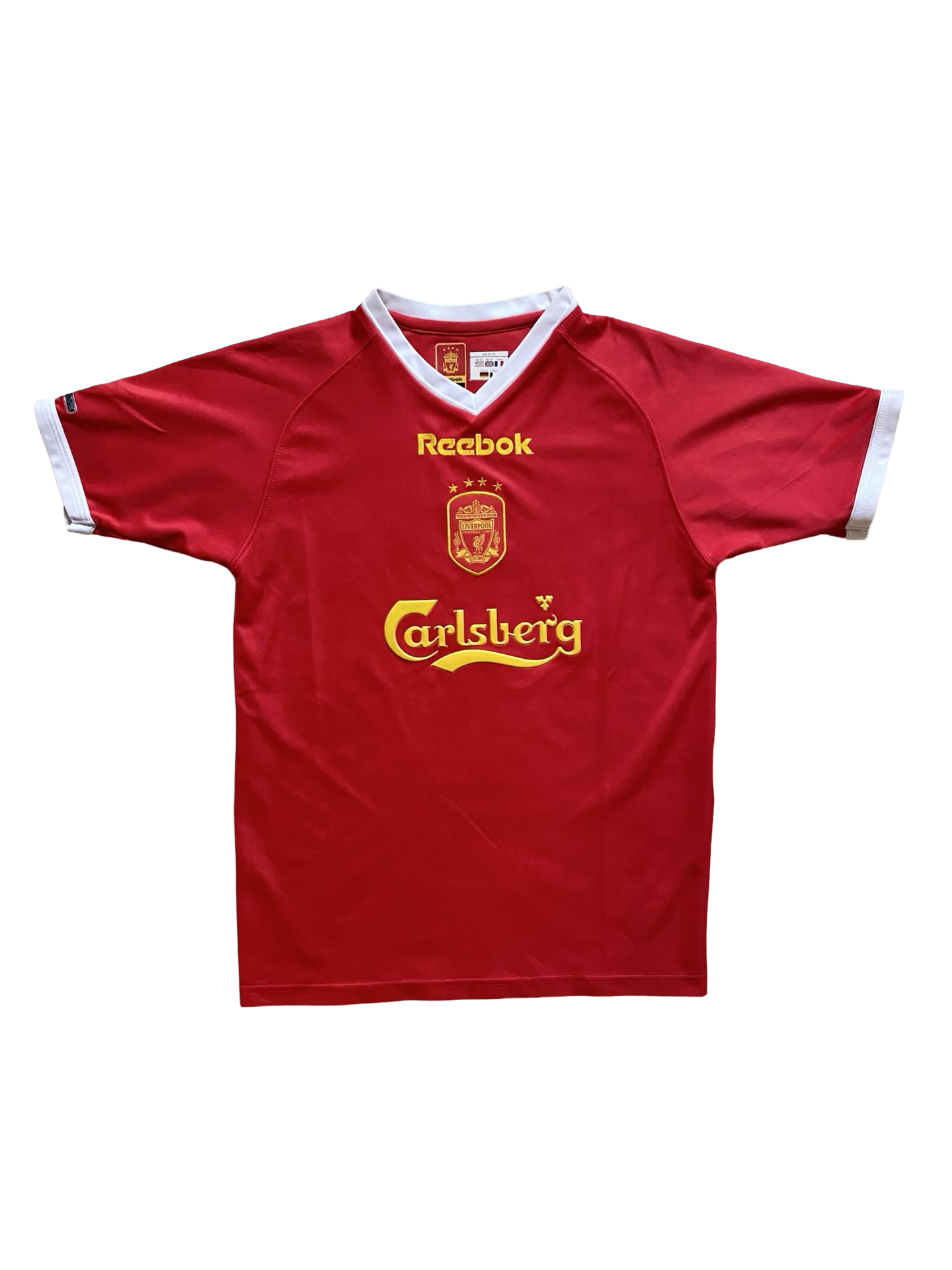 EPL Vtg Liverpool FC 2001-03 Reebok European Football Home Jersey Size Youth L