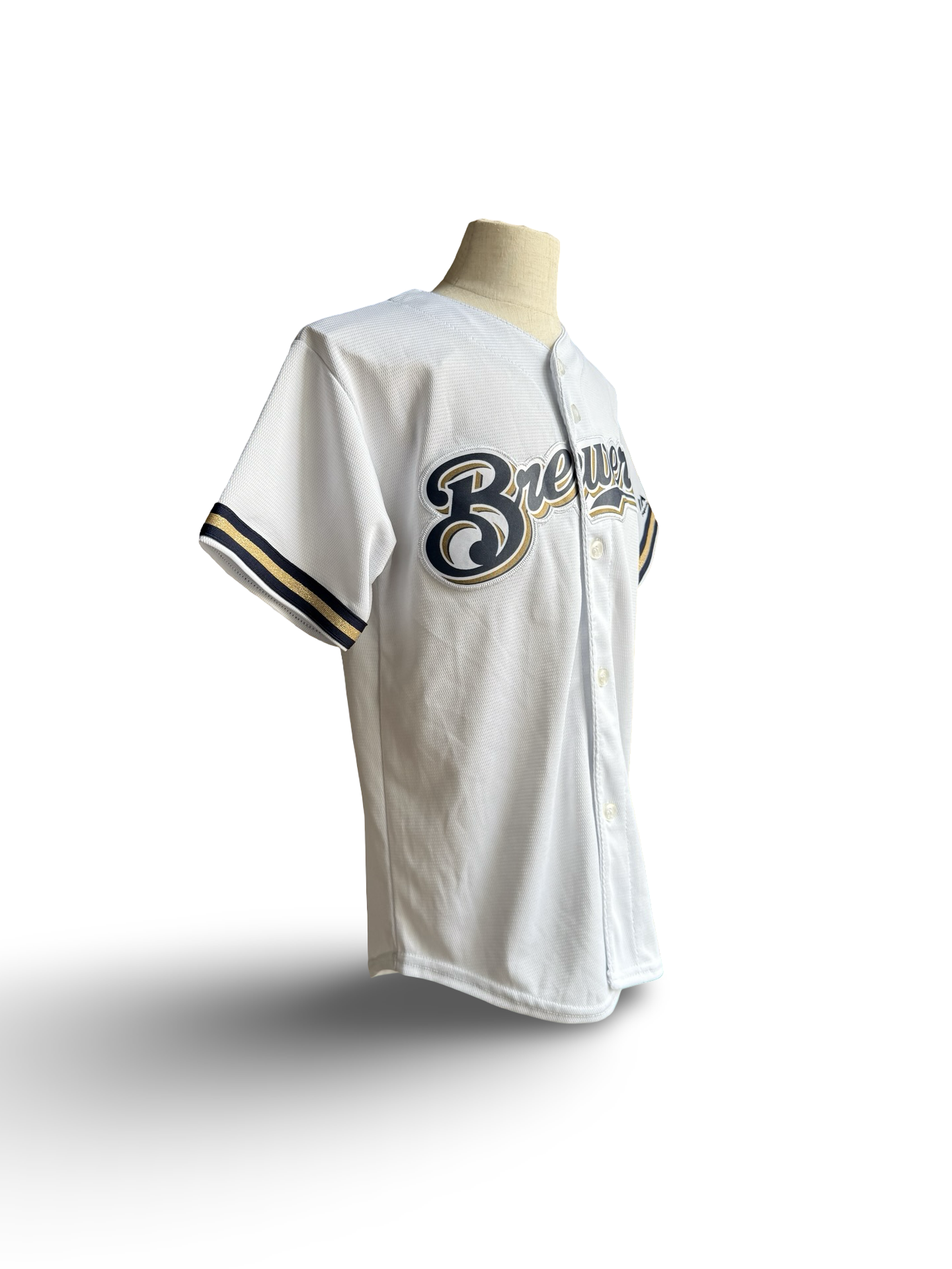 YOUTH MLB Milwaukee Brewers Majestic Baseball Jersey Size Youth M
