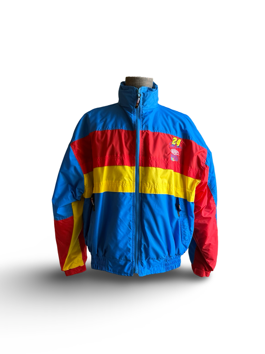 RACING NASCAR Vtg 90’s Jeff Gordon 24 DuPont Fleece Lined Jacket Size XL