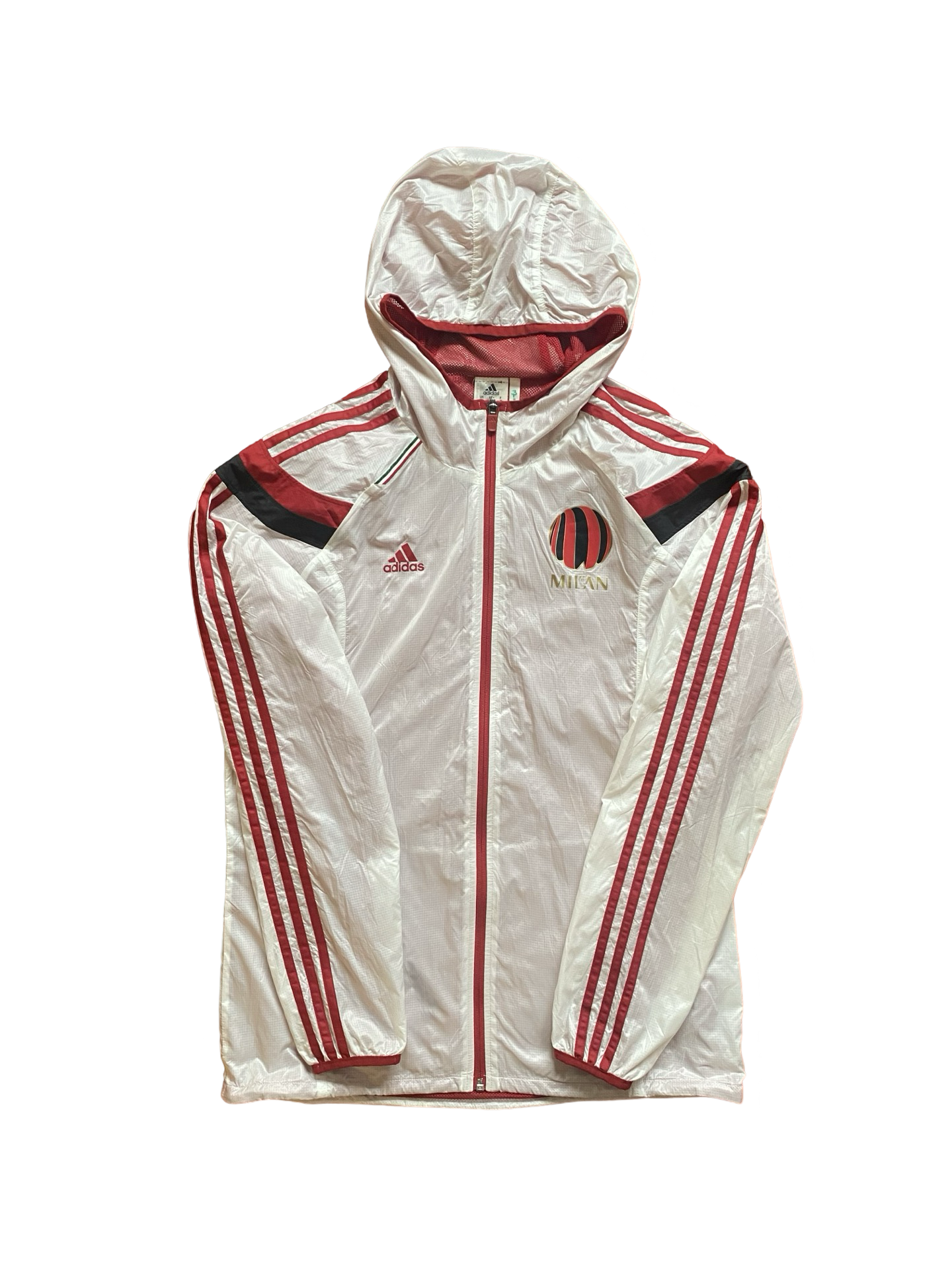 Soccer AC Milan 2014 Adidas Anthem Walk Out Full-Zip Windbreaker Jacket Size M