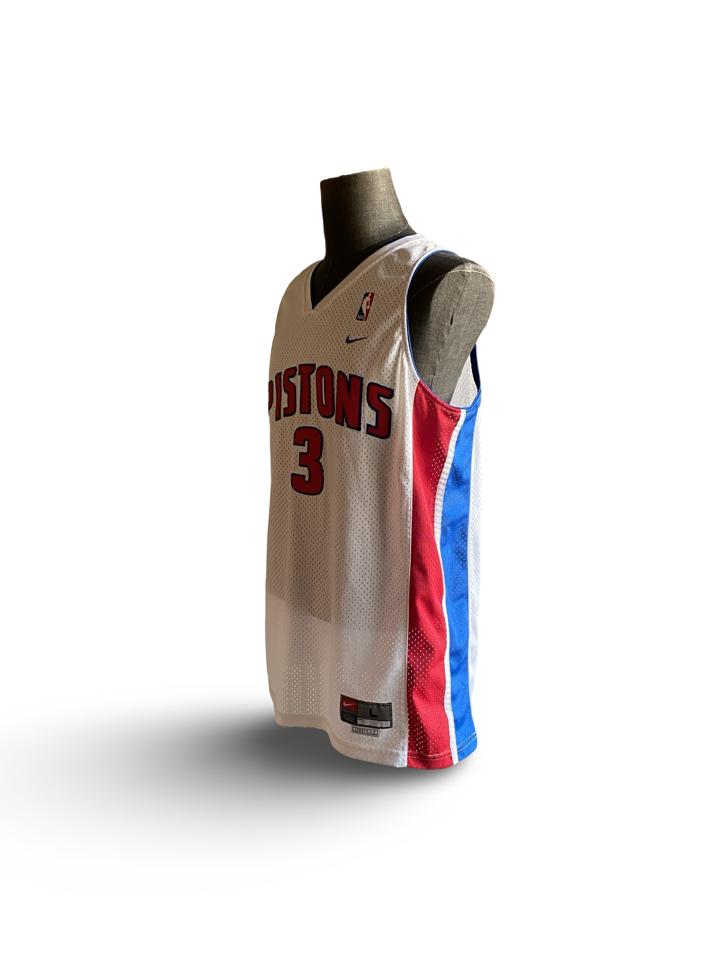 NBA Vtg Ben Wallace 3 Detroit Pistons Jersey 2000’s Nike    Size L