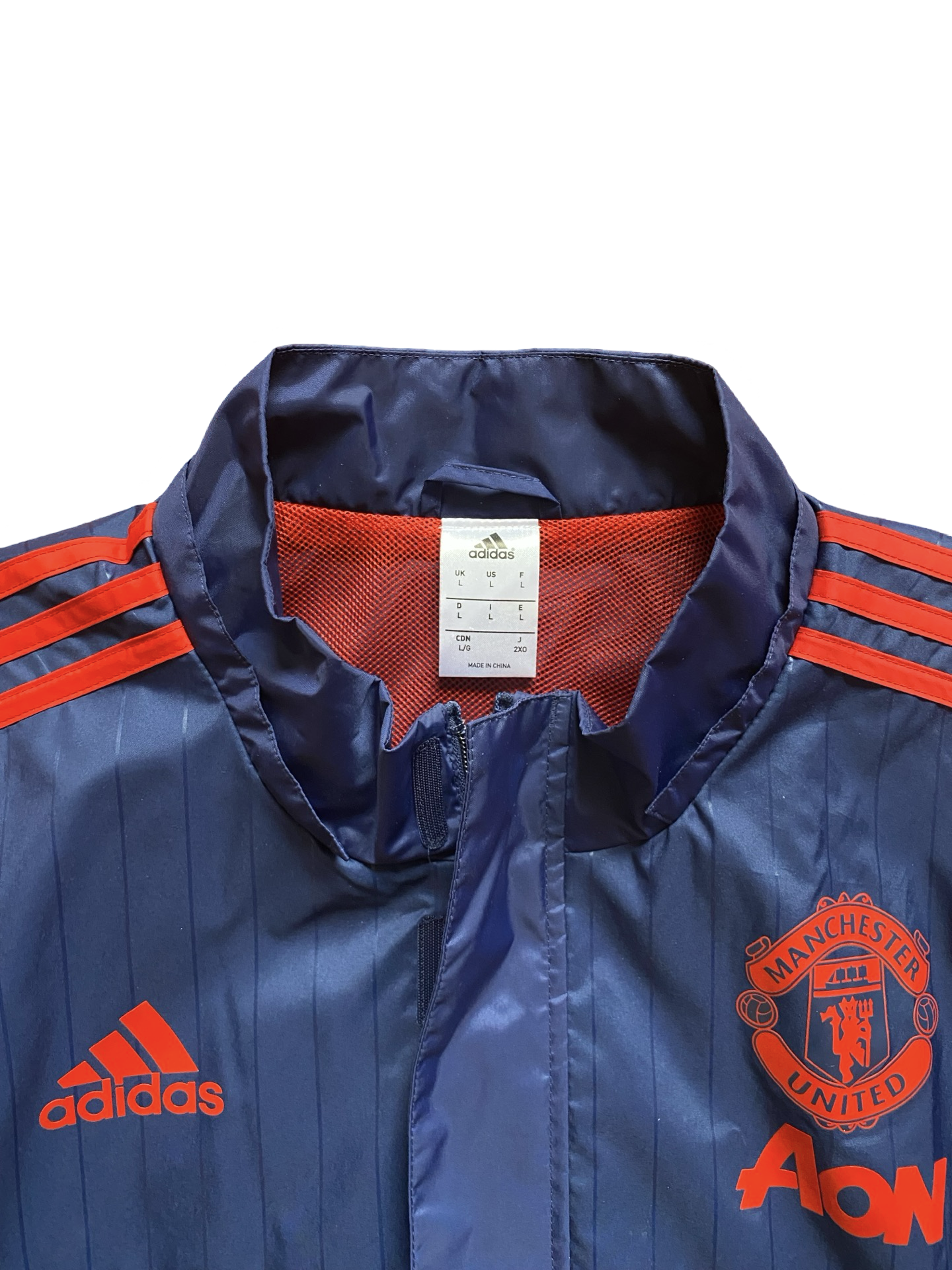 EPL Manchester United 2015-16 Adidas Full-Zip Track Jacket Size L