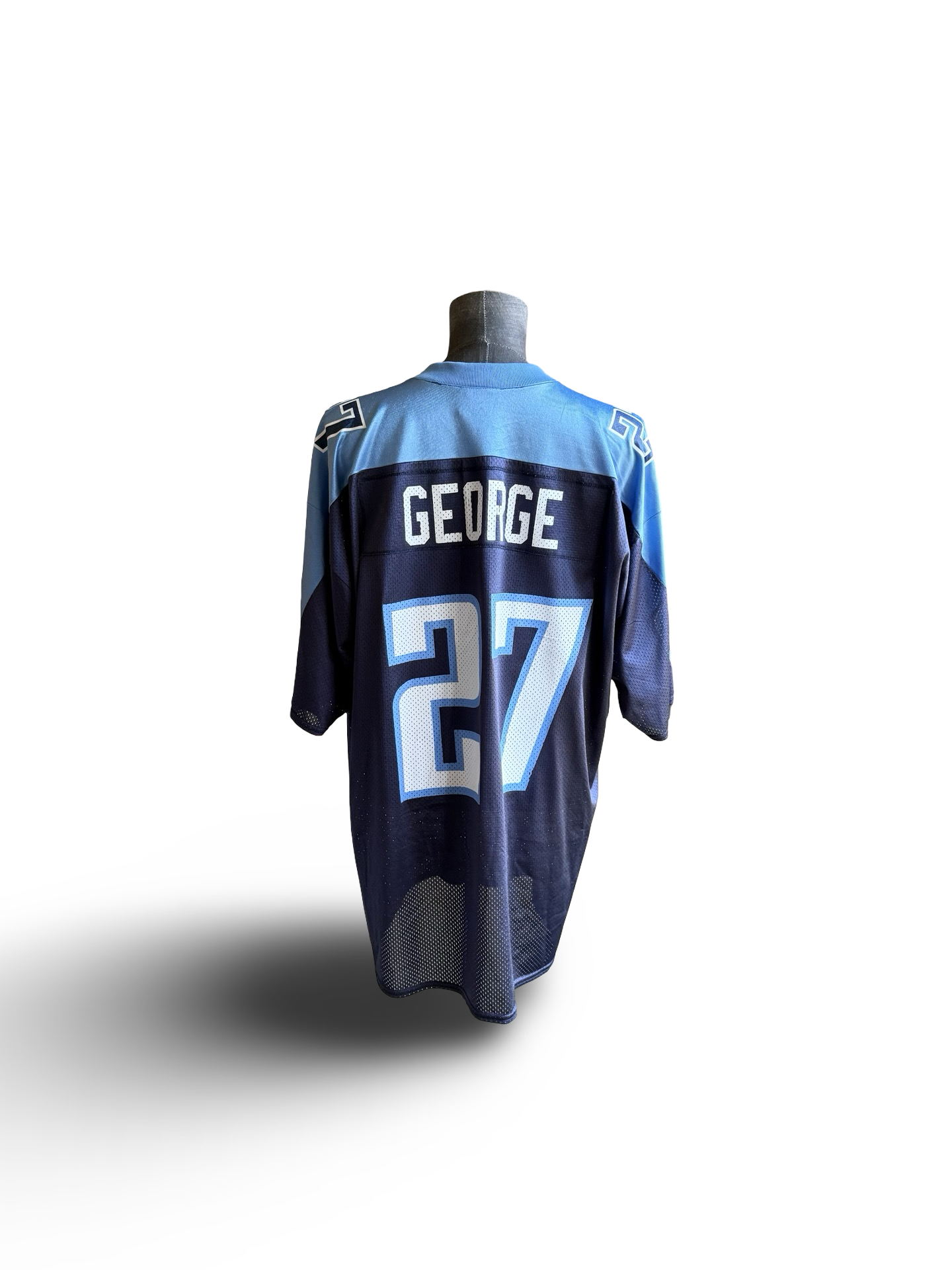 NFL Vtg Eddie George 27 Tennessee Titans Puma Football Jersey Size XL