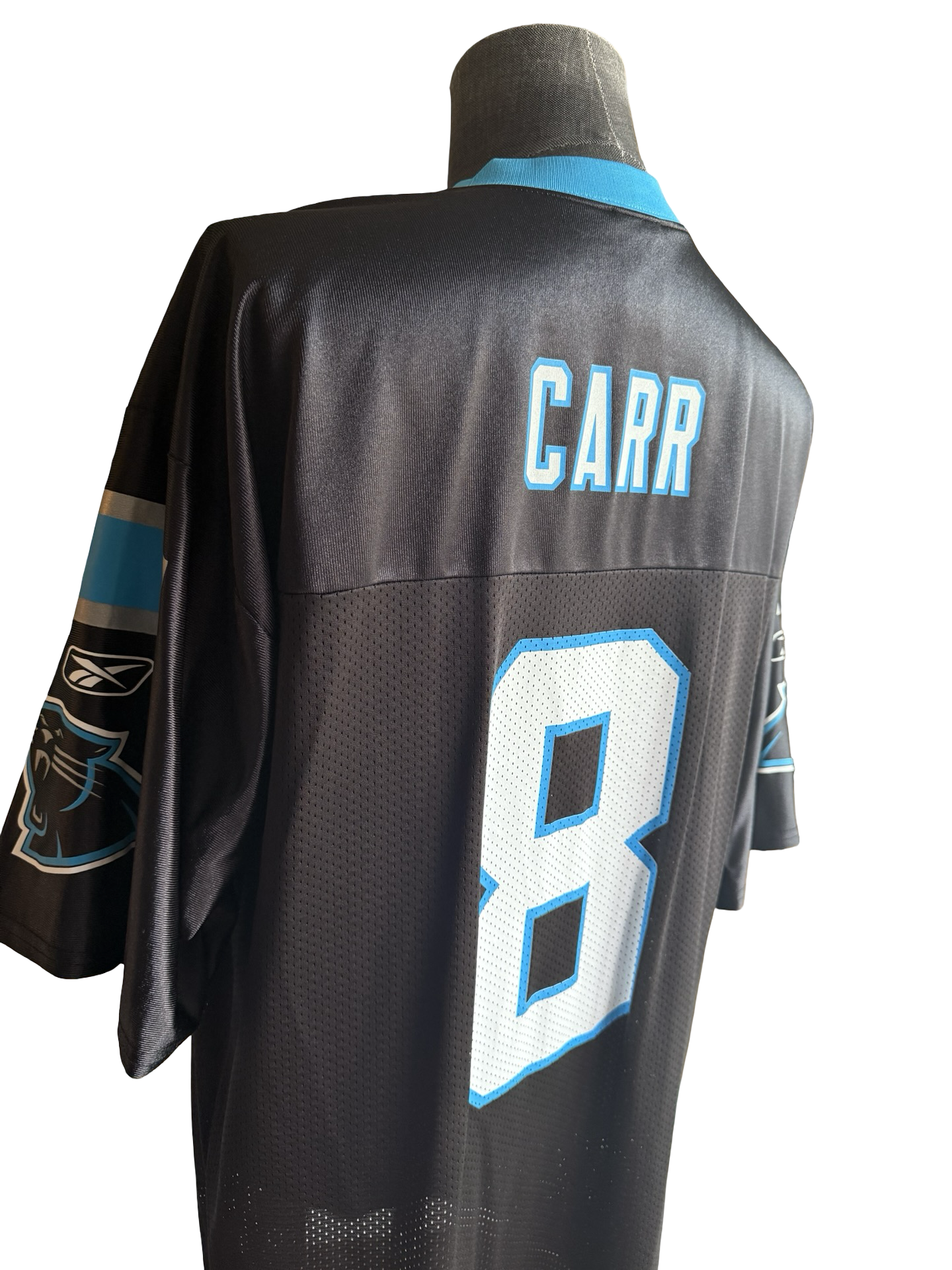 NFL Vtg David Carr 8 Carolina Panthers Reebok Football Jersey Size L