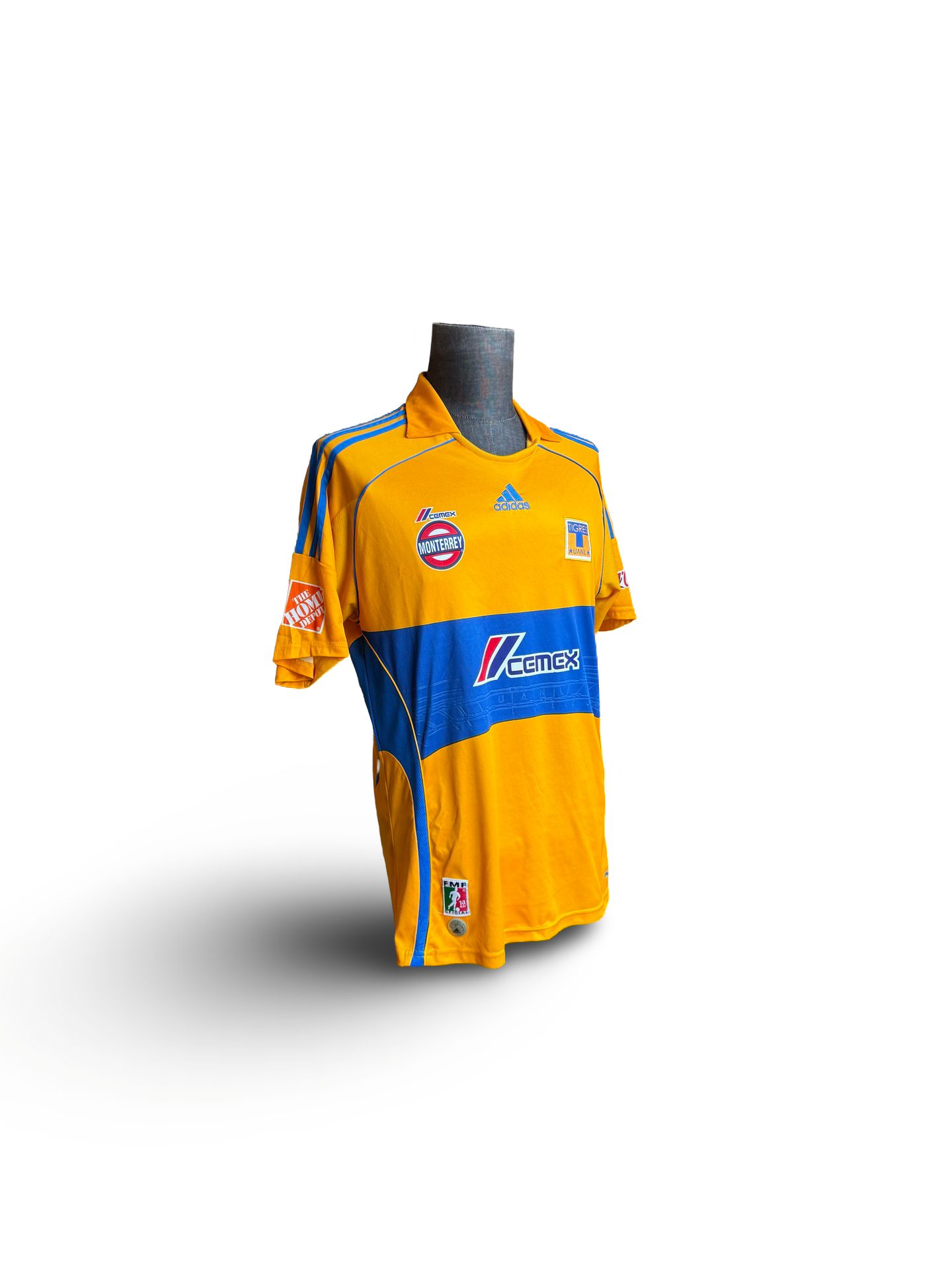 Soccer Vtg Tigres Unal 2008-09 Adidas Football Home Jersey Size L