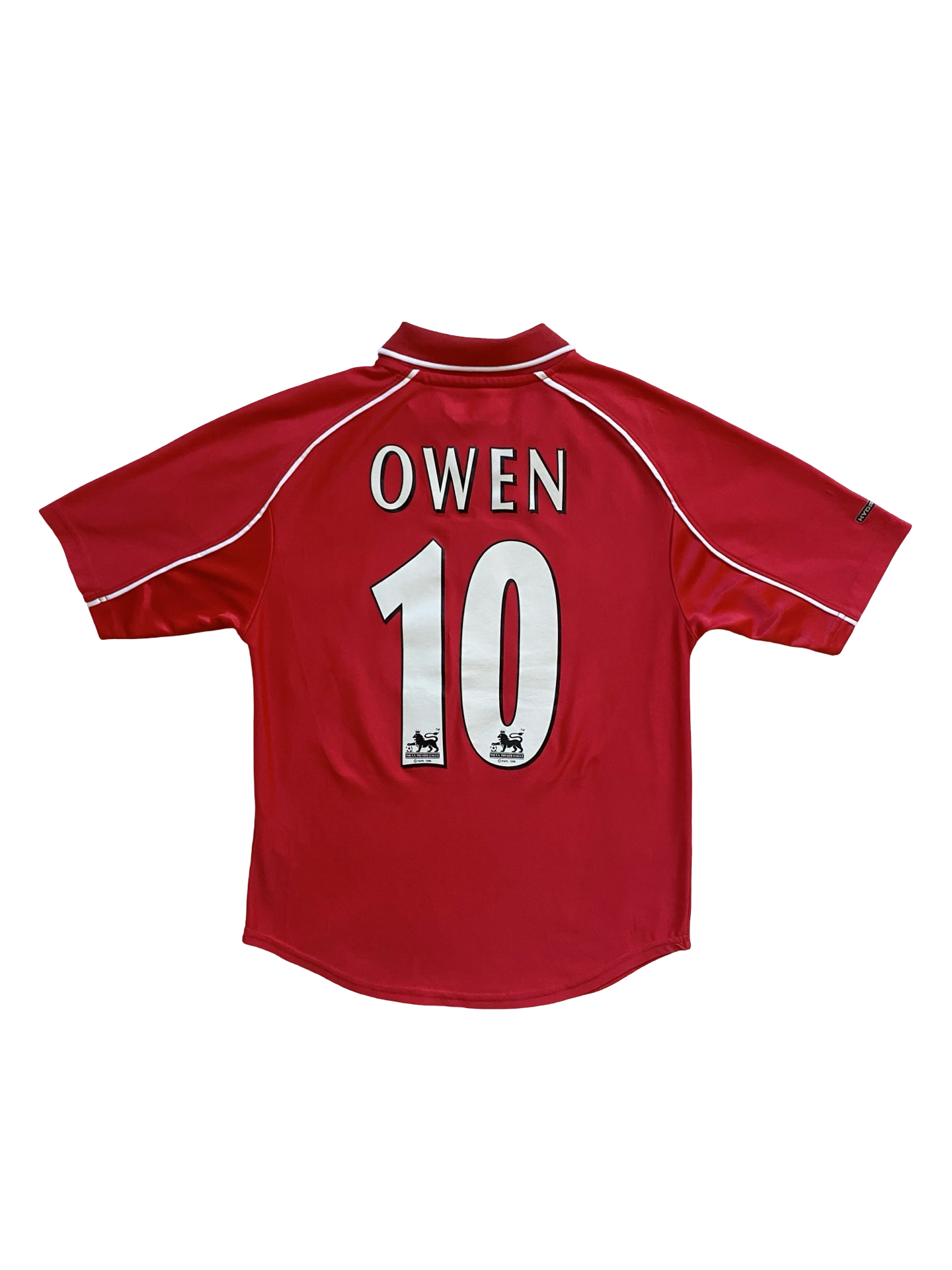 EPL Vtg Michael Owen 10 Liverpool FC 2000-01 Reebok Football Home Jersey             Size Youth L