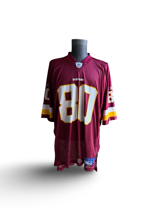 NFL Vtg Laveranues Coles 80 Washington Redskins Reebok Football Jersey Size XL