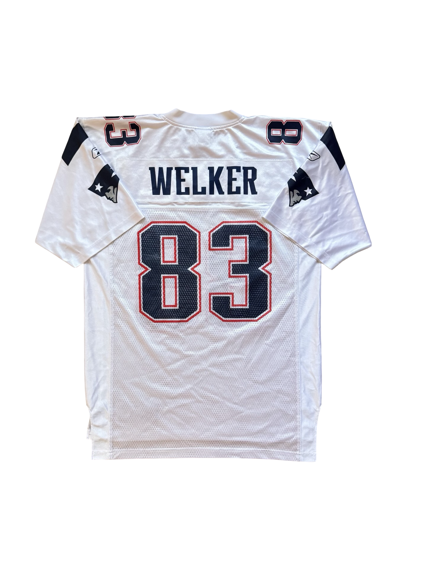NFL Wes Welker 83 New England Patriots On Field Reebok Football Jersey Size M