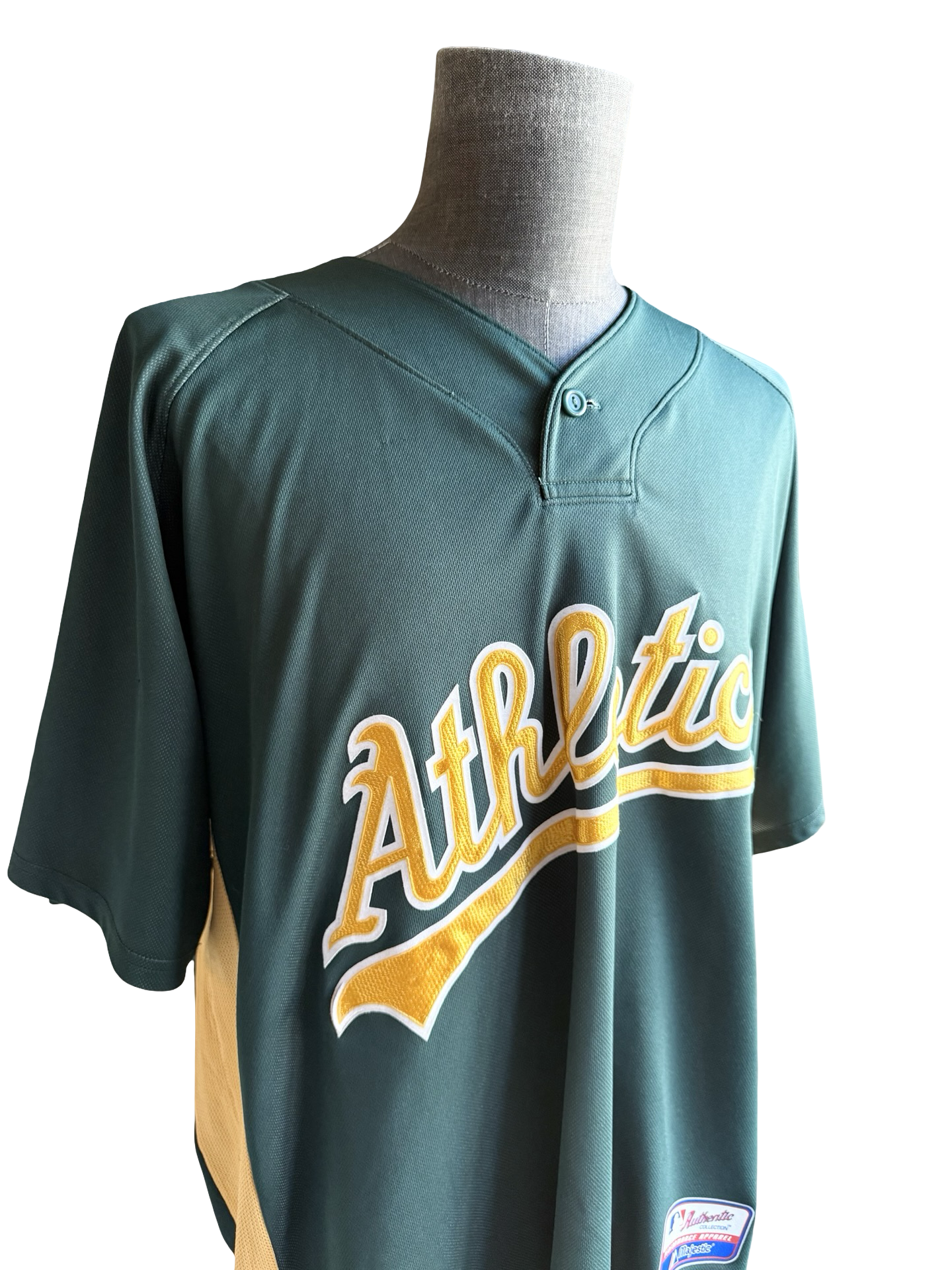 MLB Vtg Eric Chavez 3 Oakland Athletics Majestic Baseball Jersey Size 2XL