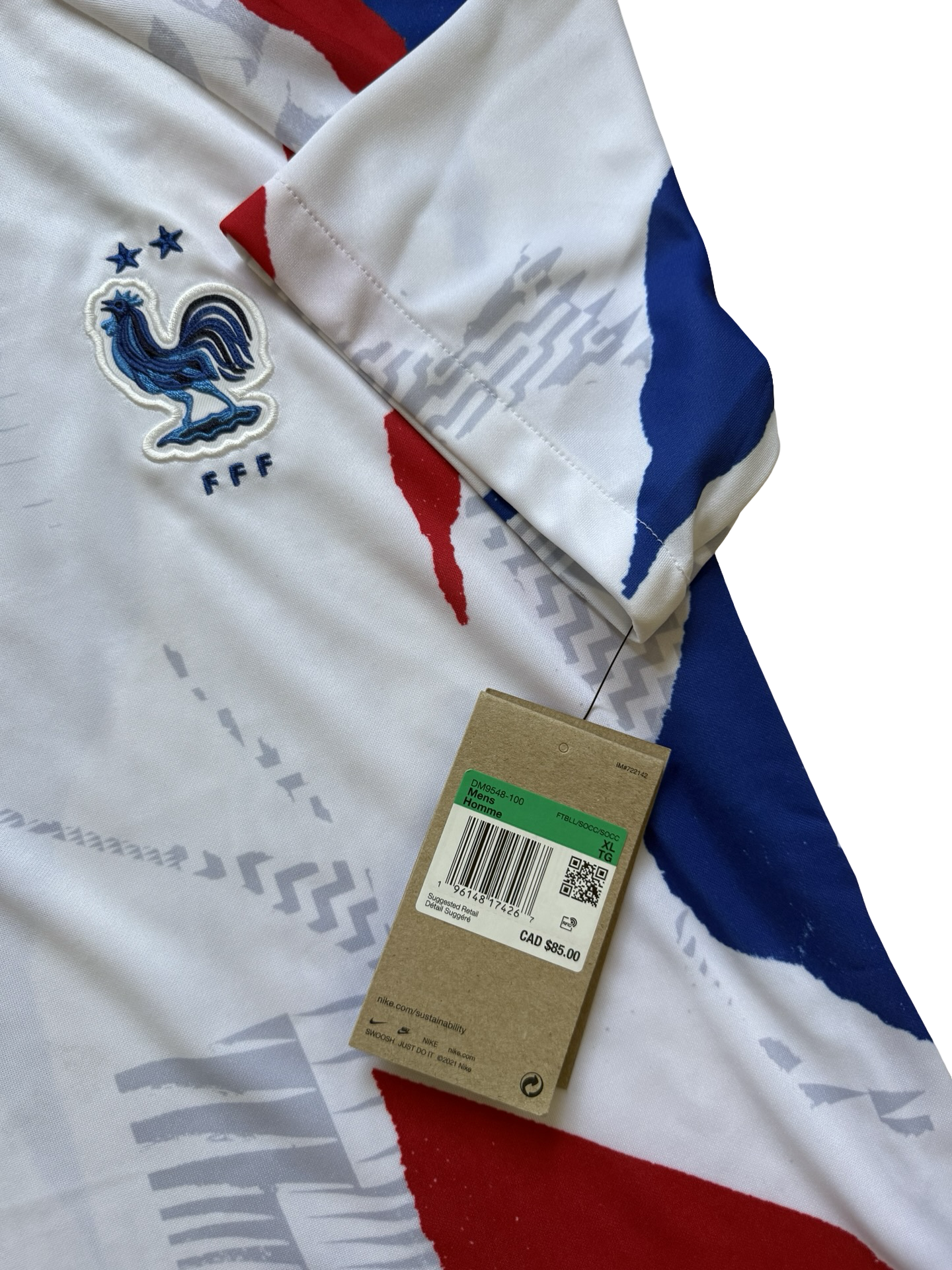 Soccer France 2022/23 Nike Training Football Jersey NWT Size L