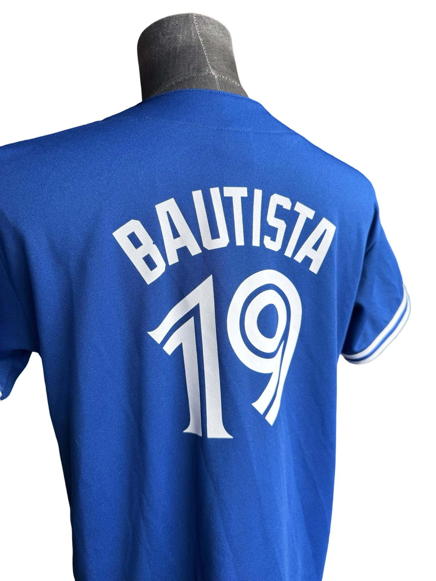 YOUTH MLB Jose Bautista 19 Toronto Blue Jays Majestic Baseball Jersey Size Youth XL
