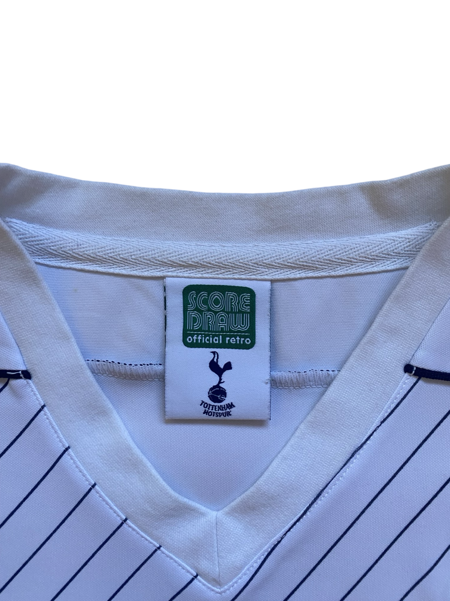 EPL Tottenham Hotspur 1980’s Retro Score Draw Holsten Football Home Jersey Size M